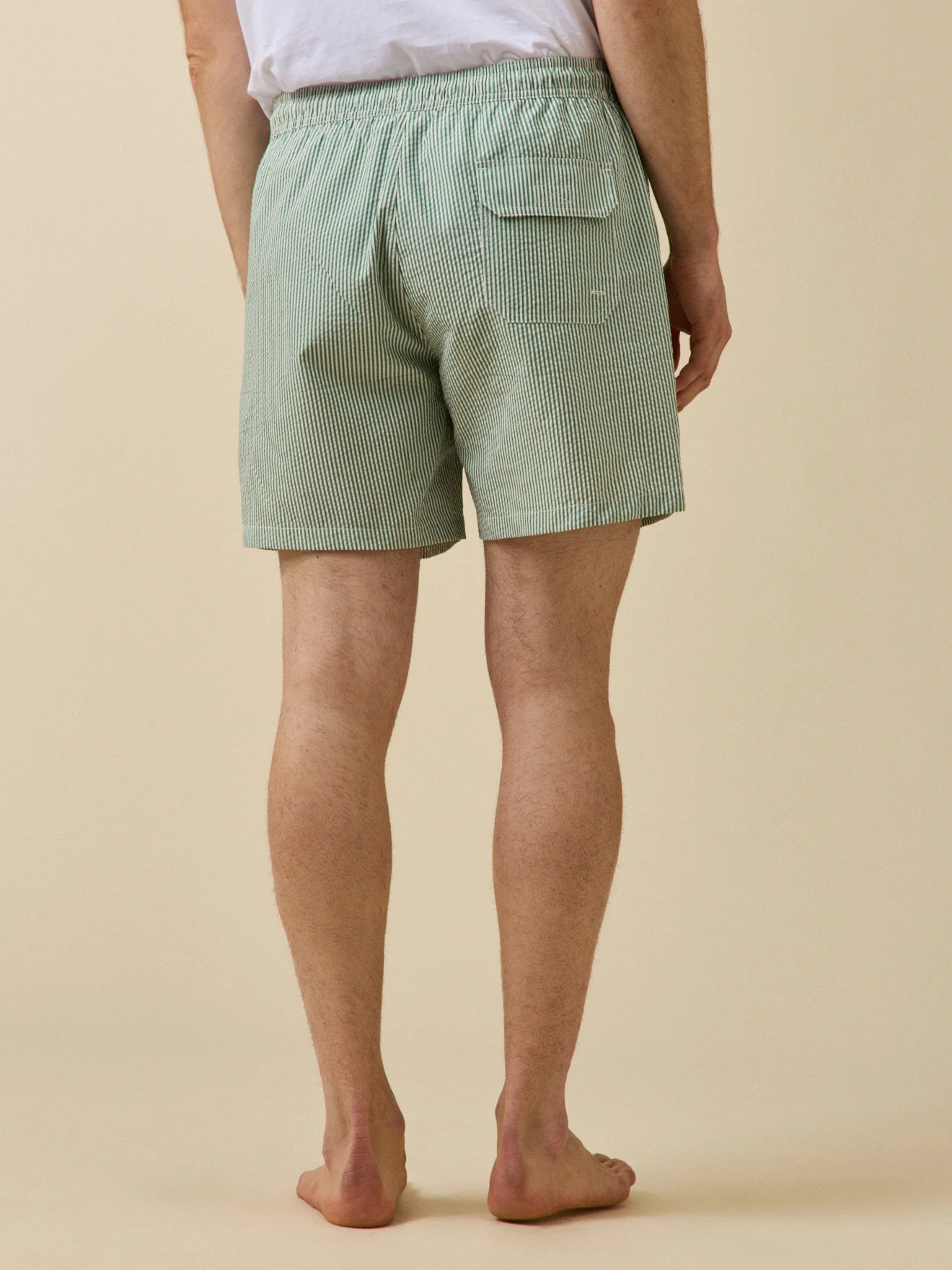 Short de bain seersucker rayé homme - Image 2
