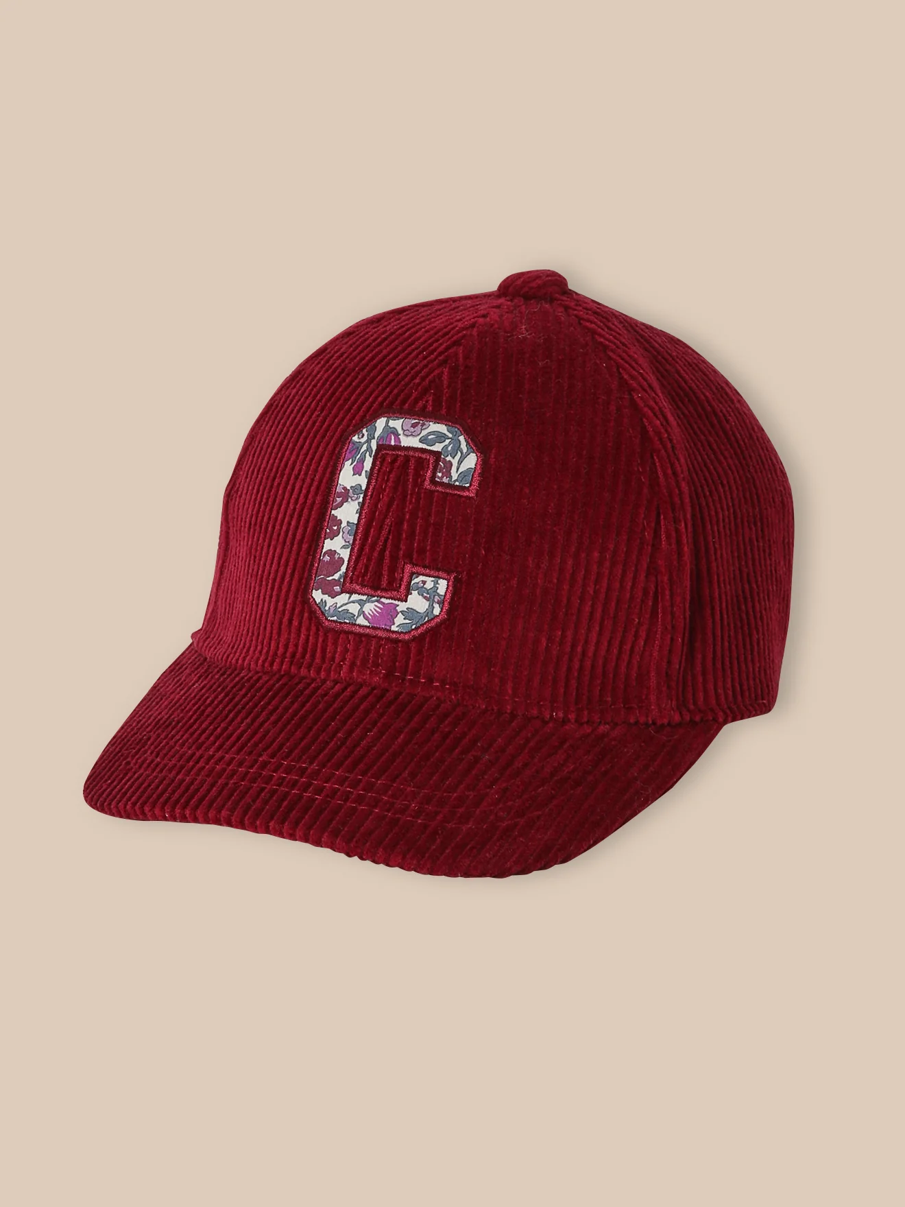 Casquette en velours et tissu Liberty Fille