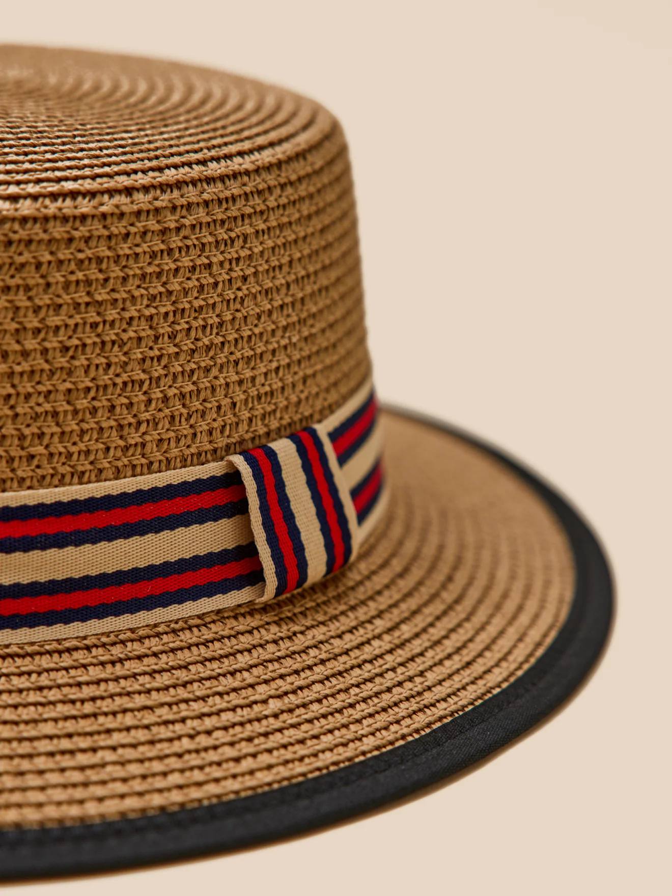 Chapeau de paille canotier femme - Image 2