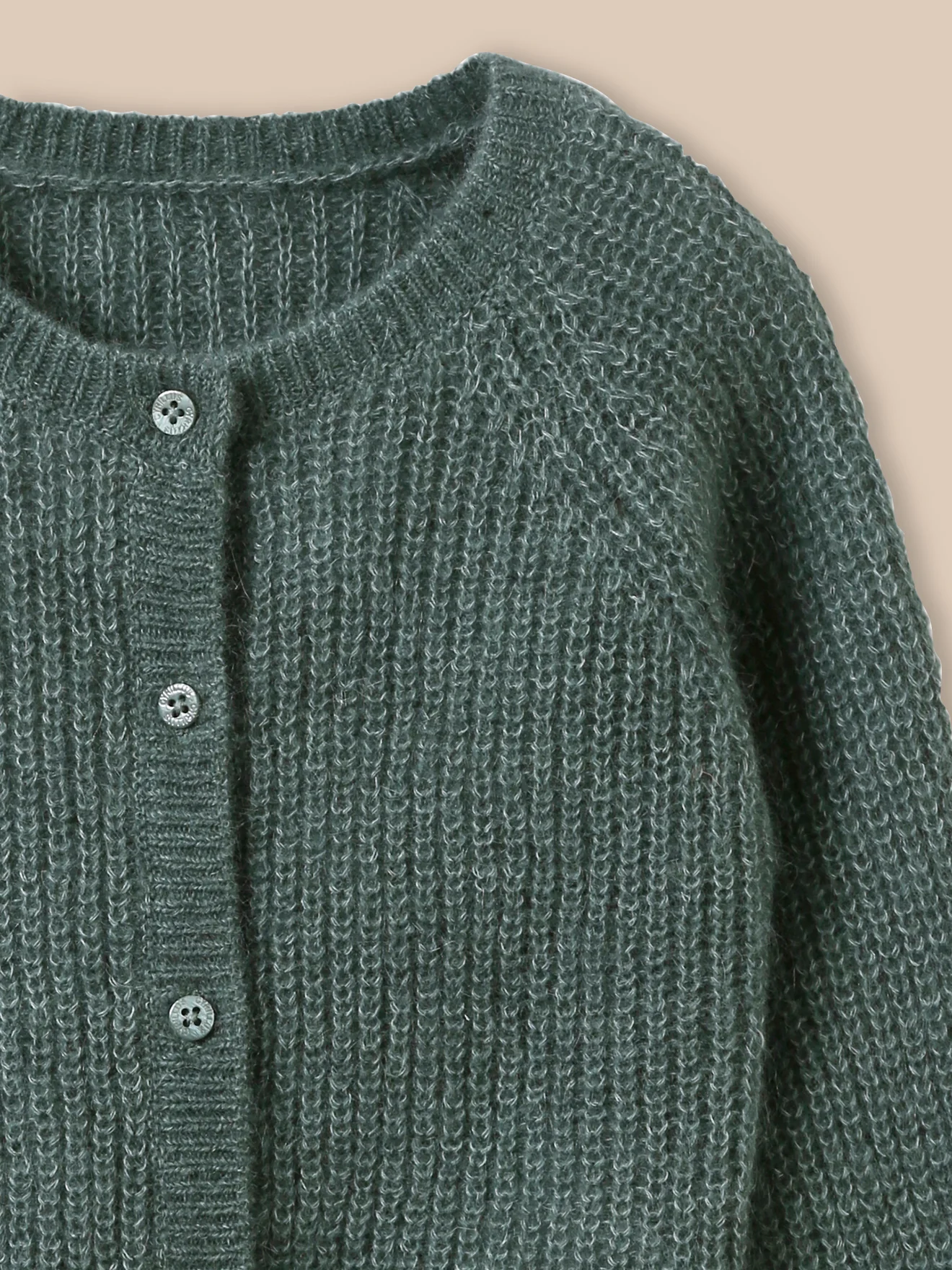Cardigan en maille perlée Bébé laine et mohair - Image 6