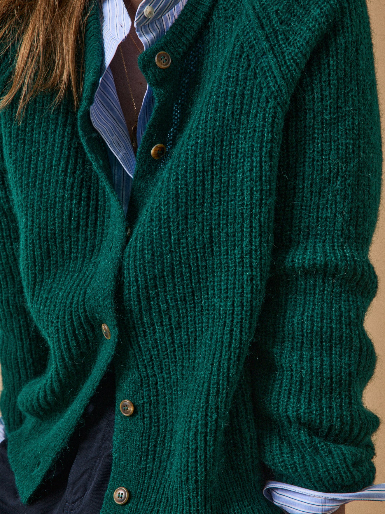 Gilet femme avec laine, alpaga et mohair - Image 3