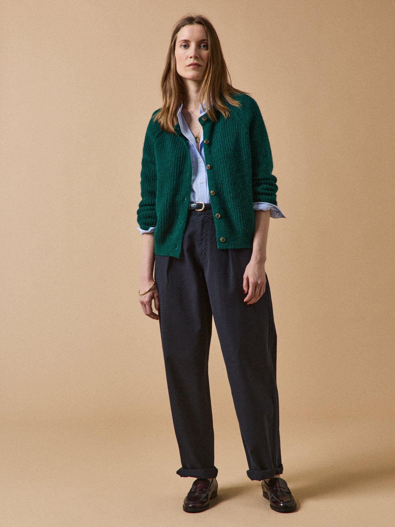 Gilet femme avec laine, alpaga et mohair - Image 5