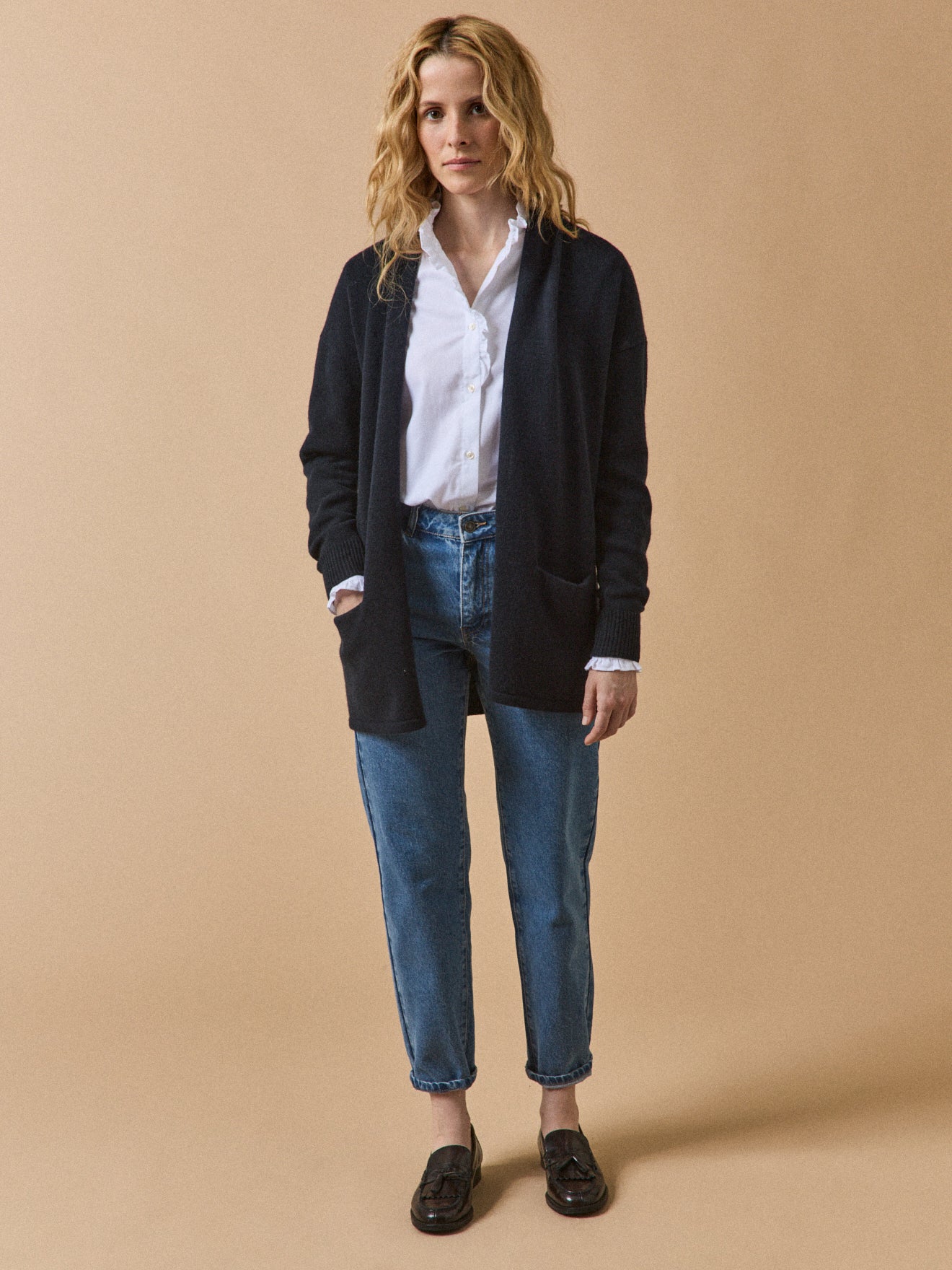 Gilet à pans femme laine et cachemire - Image 6