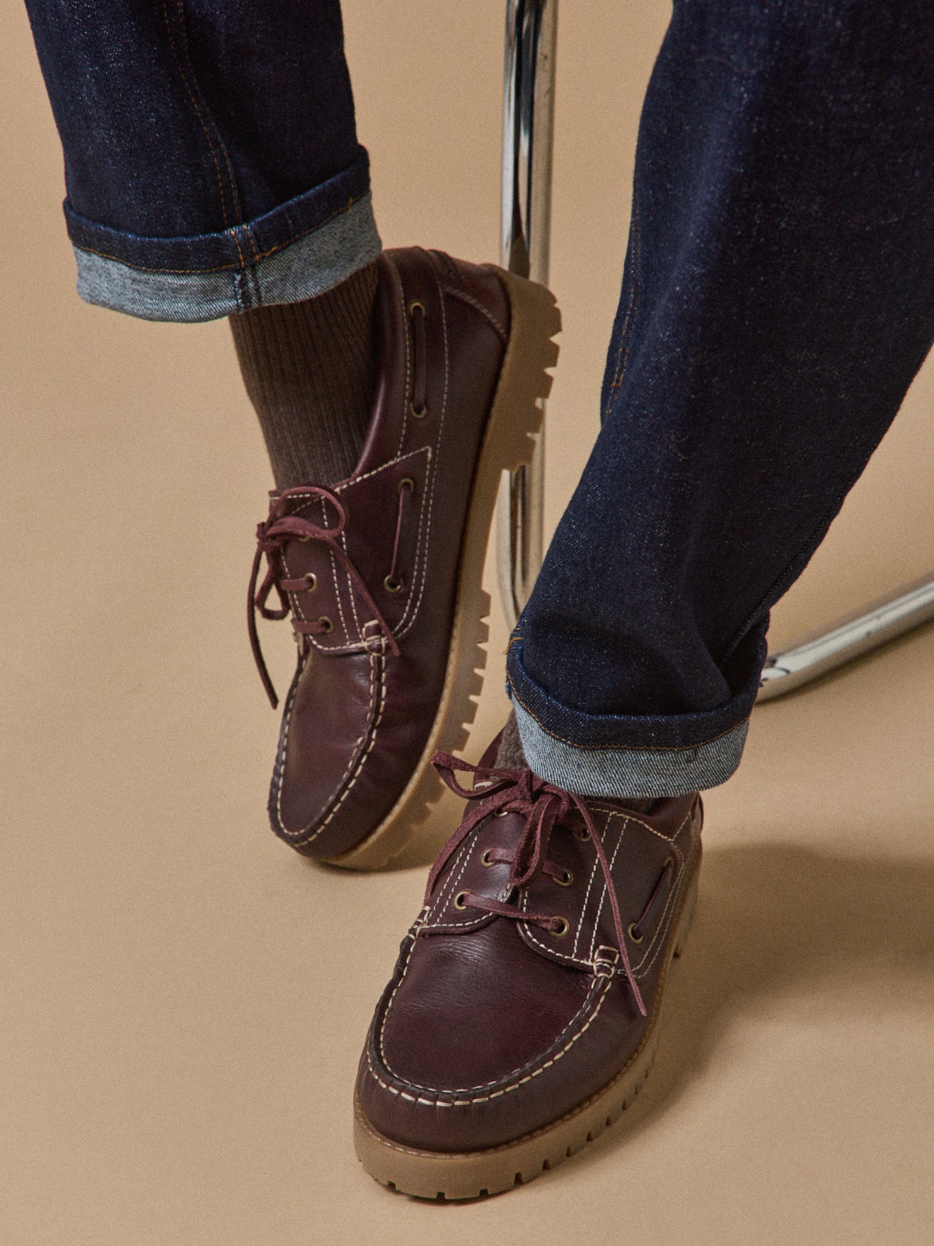 Chaussures bateau cuir homme - Image 6