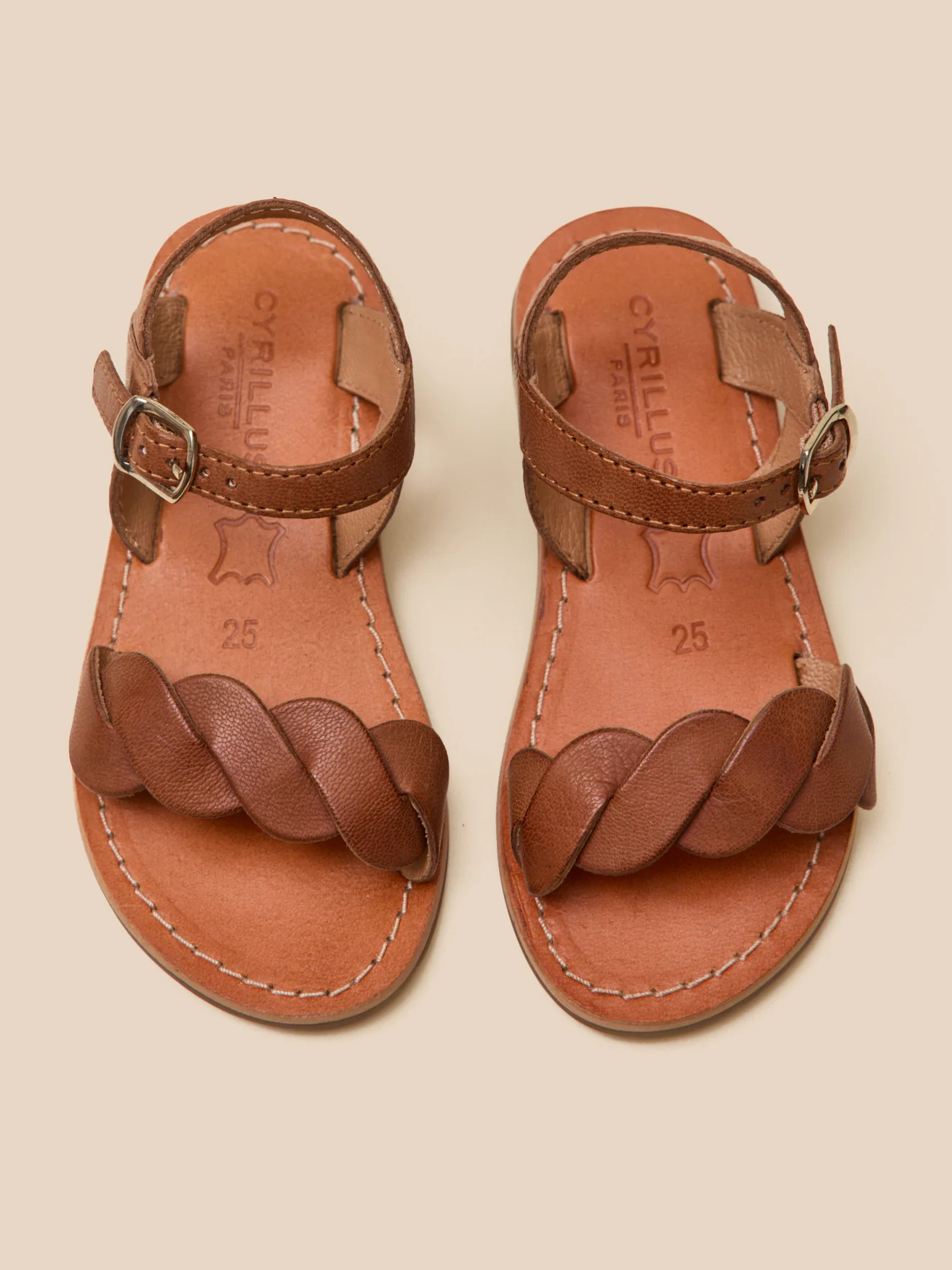 Sandales tressées Fille en cuir - Image 6