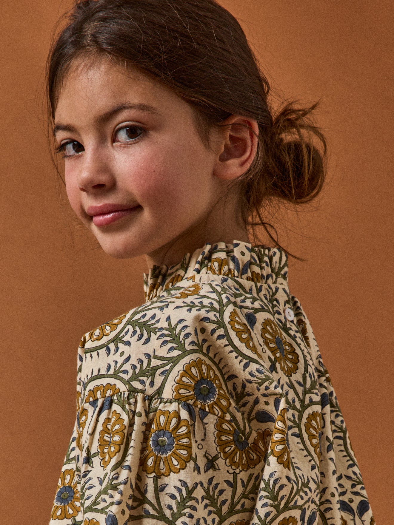 Blouse fleurie Fille TILDAM - Cyrillus X Apaches Collections - Image 3