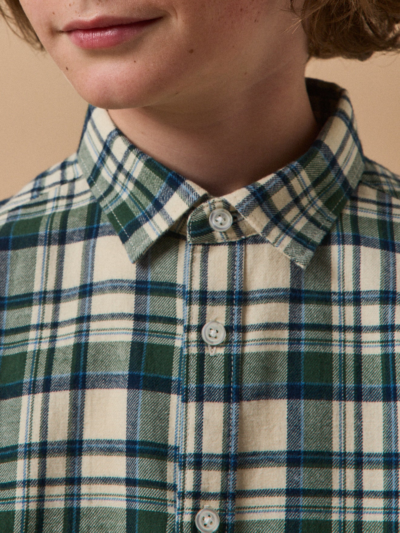 Chemise flanelisée à carreaux Garçon - Image 4