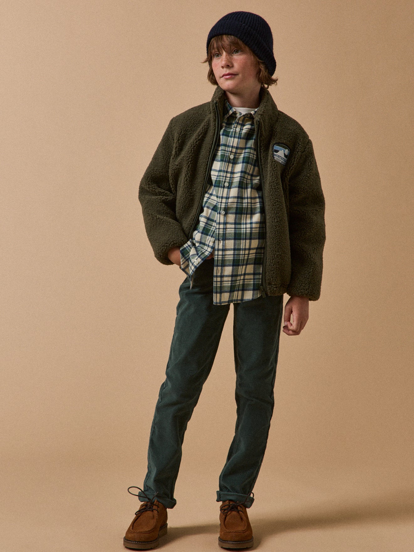 Chemise flanelisée à carreaux Garçon - Image 5