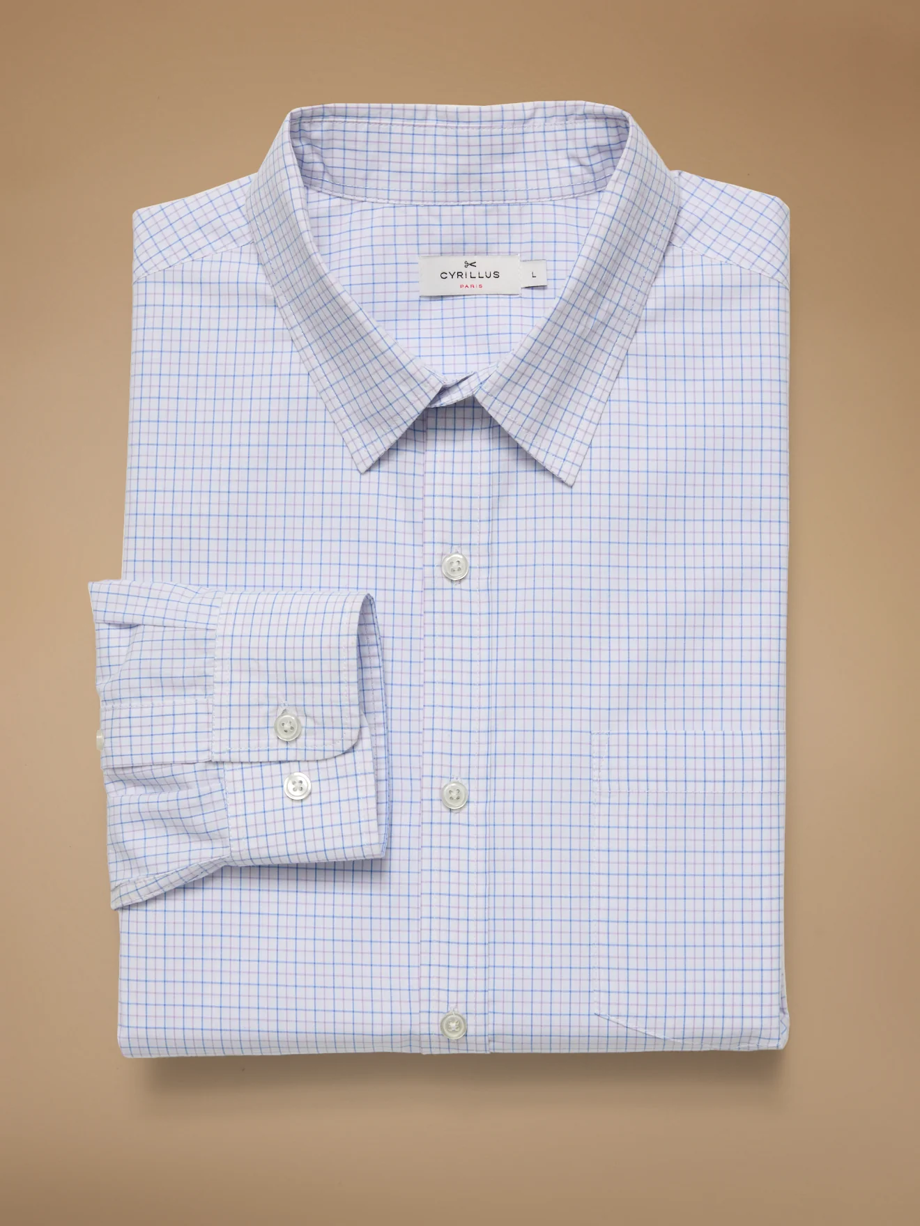 Chemise carreaux Tattersall homme coupe contemporaine - Image 3