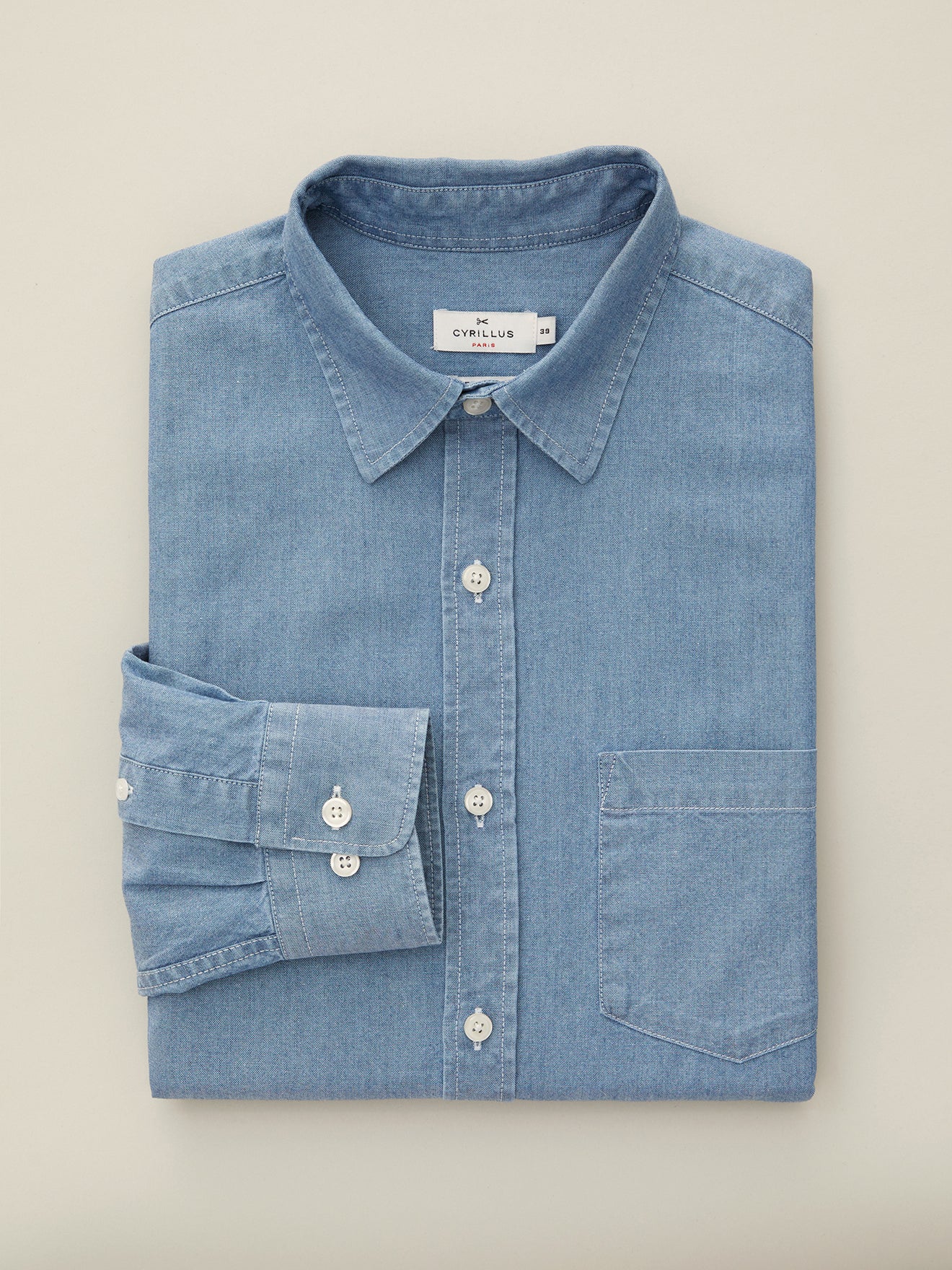 Chemise Regular Fit homme en chambray - Image 6