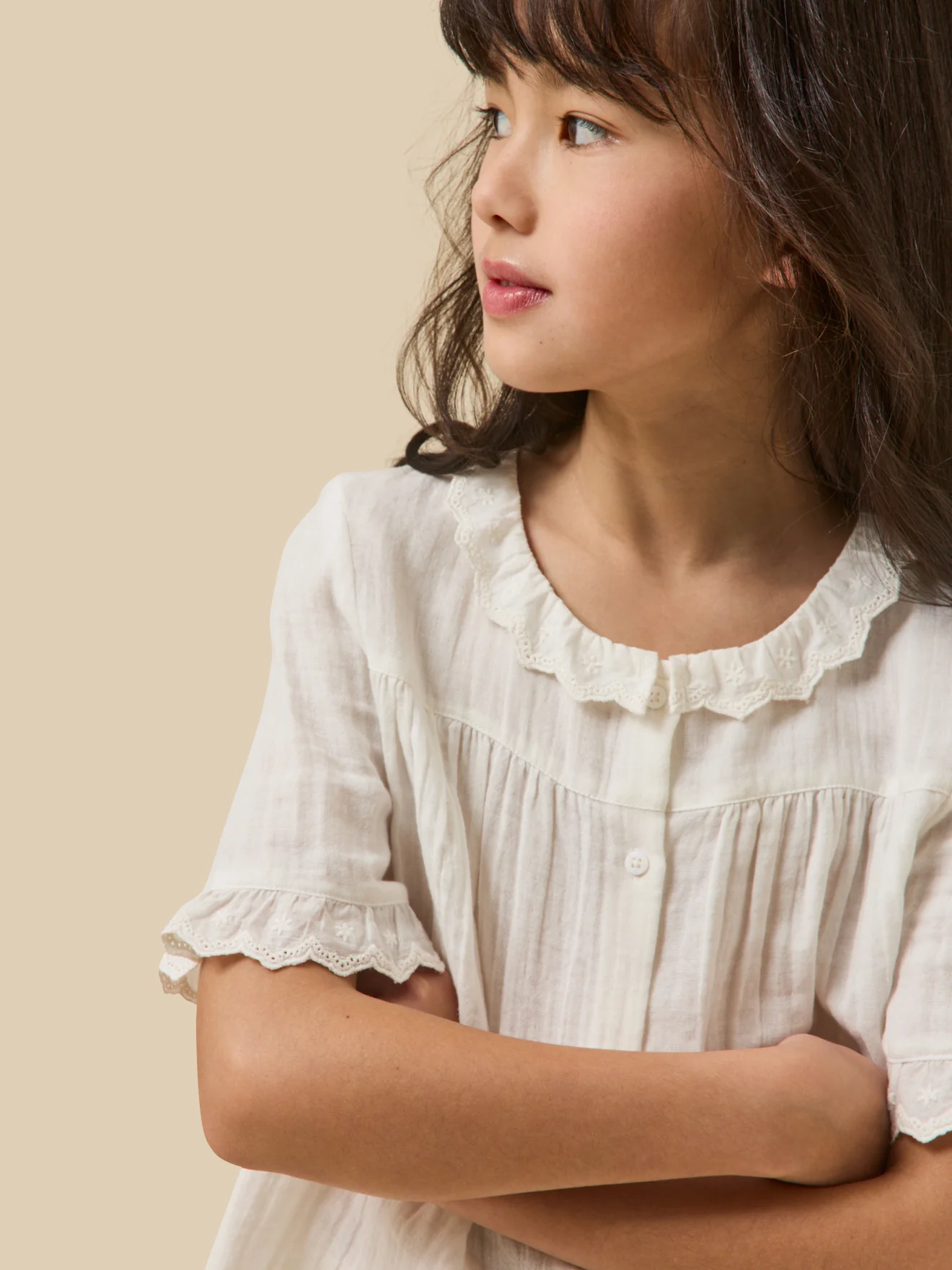 Chemise Fille en gaze - Coton biologique - Image 3