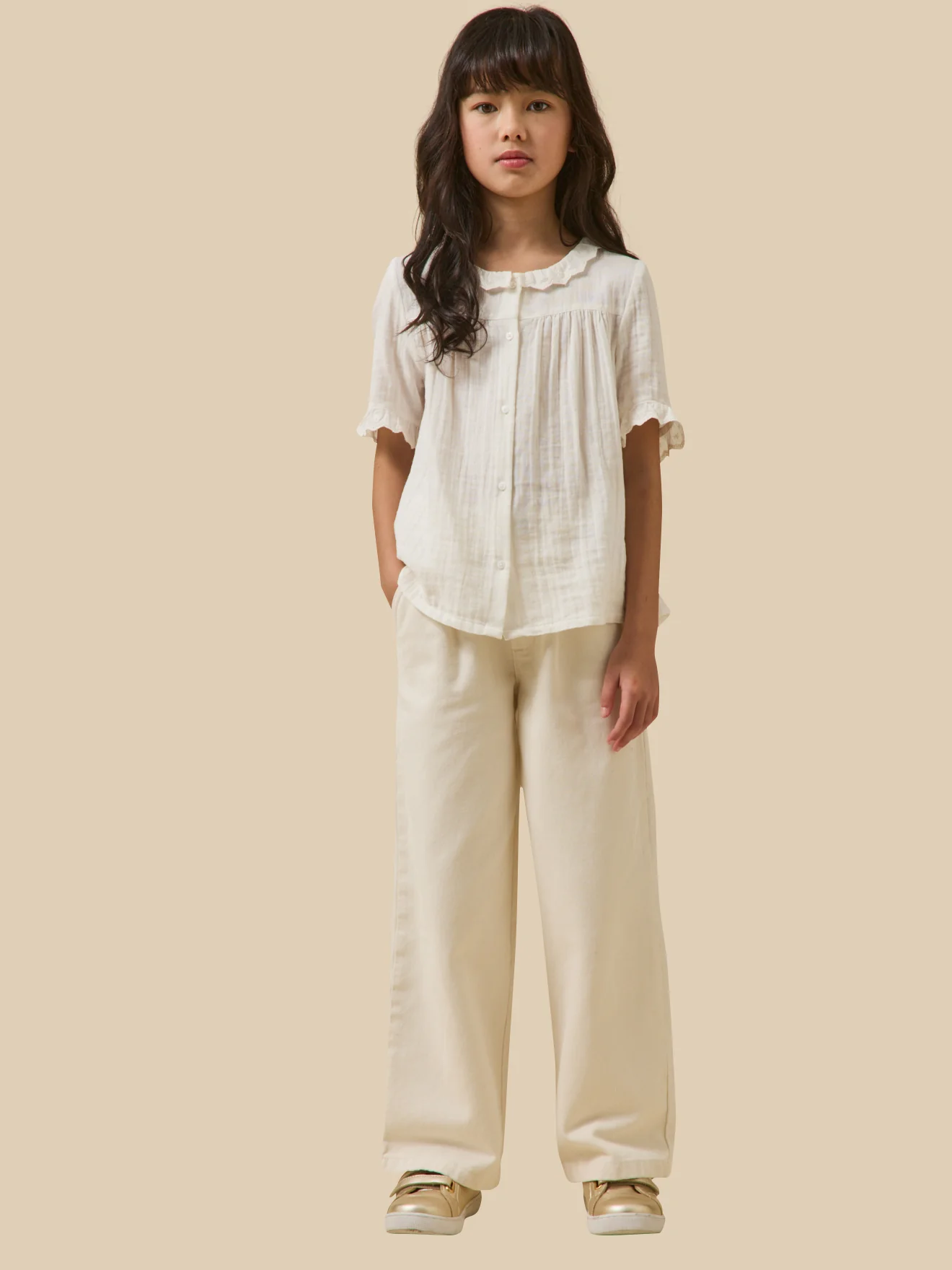 Chemise Fille en gaze - Coton biologique - Image 5