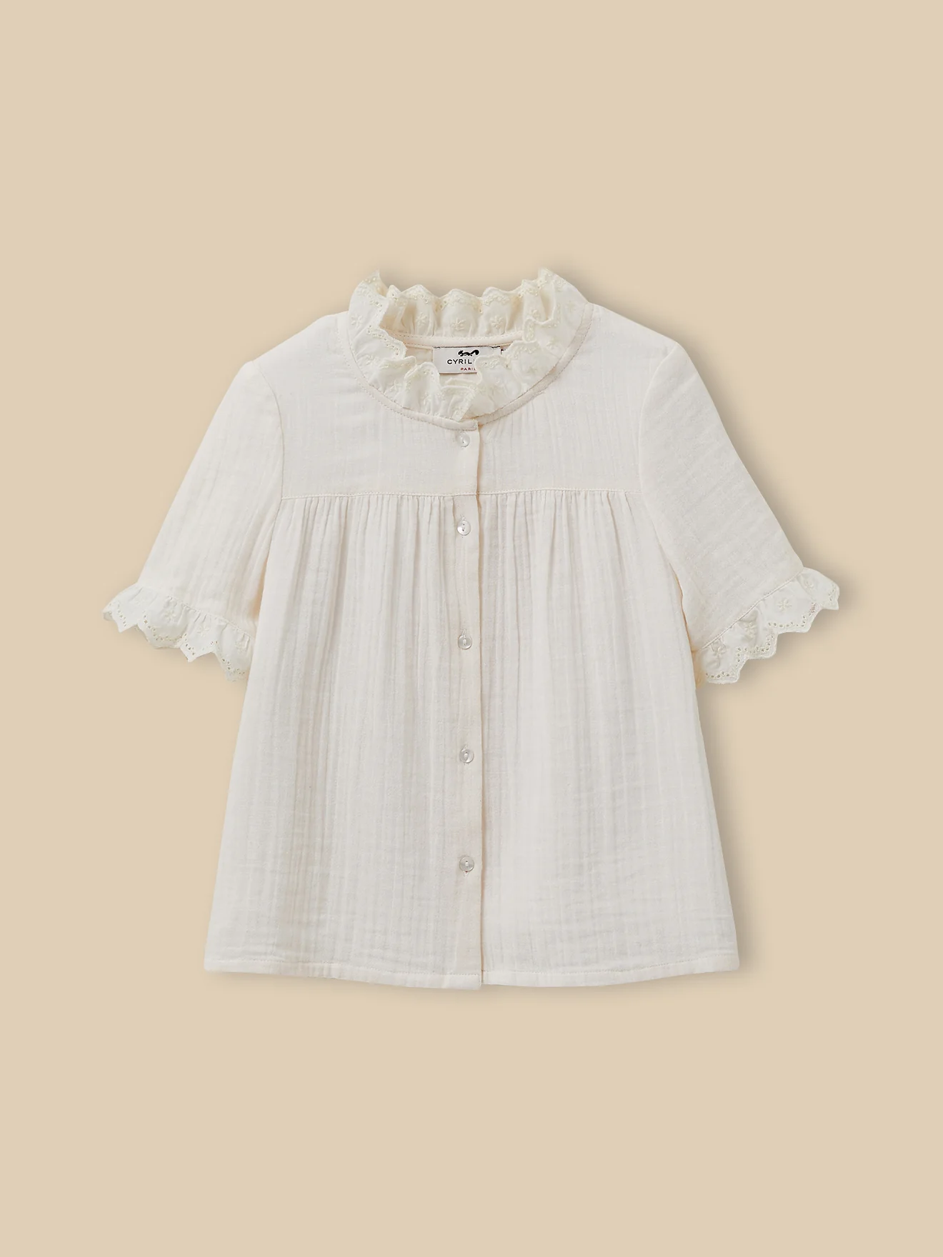 Chemise Fille en gaze - Coton biologique - Image 6
