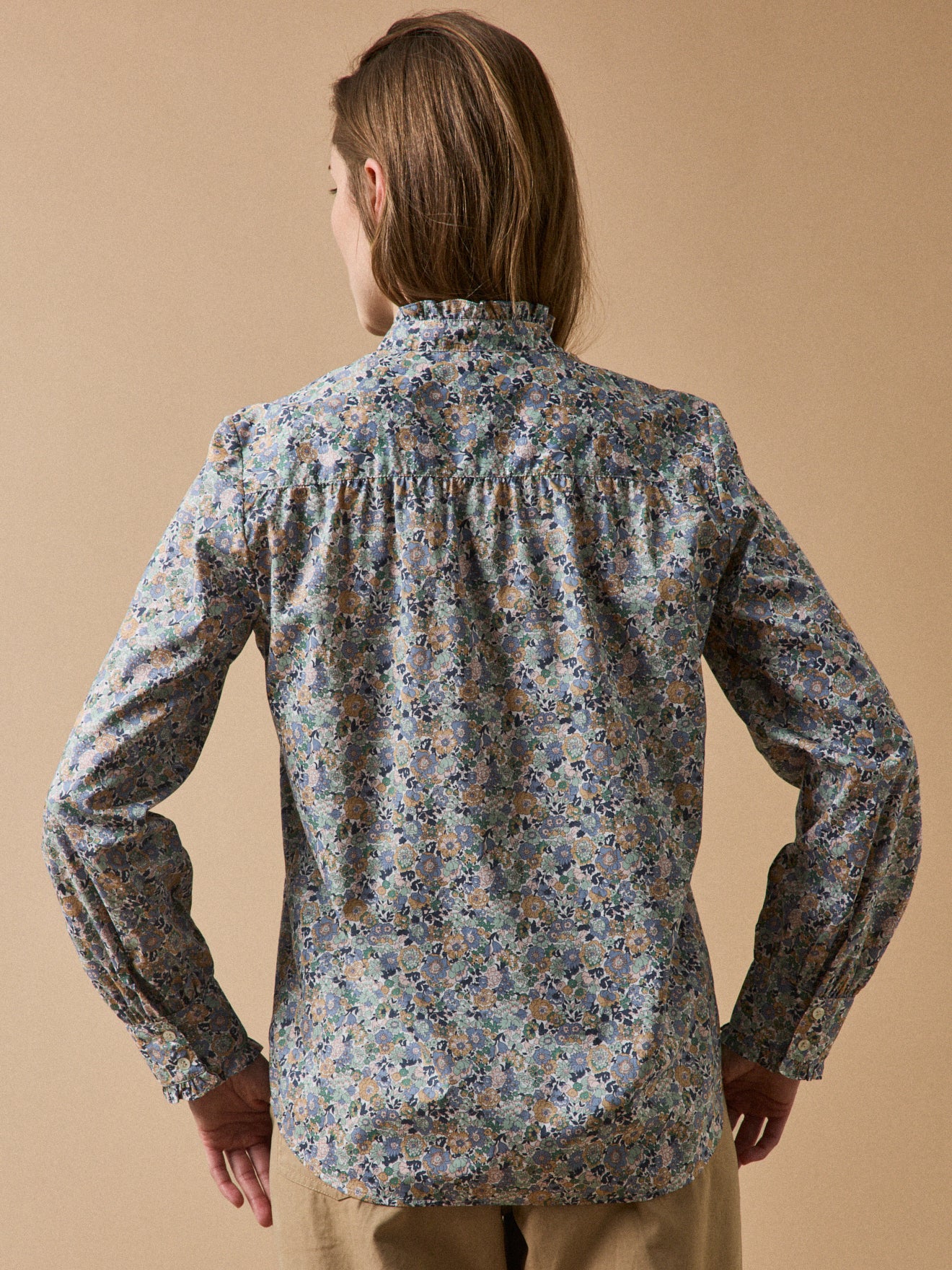 Chemise volantée femme tissu Liberty - Limited Collection - Image 2