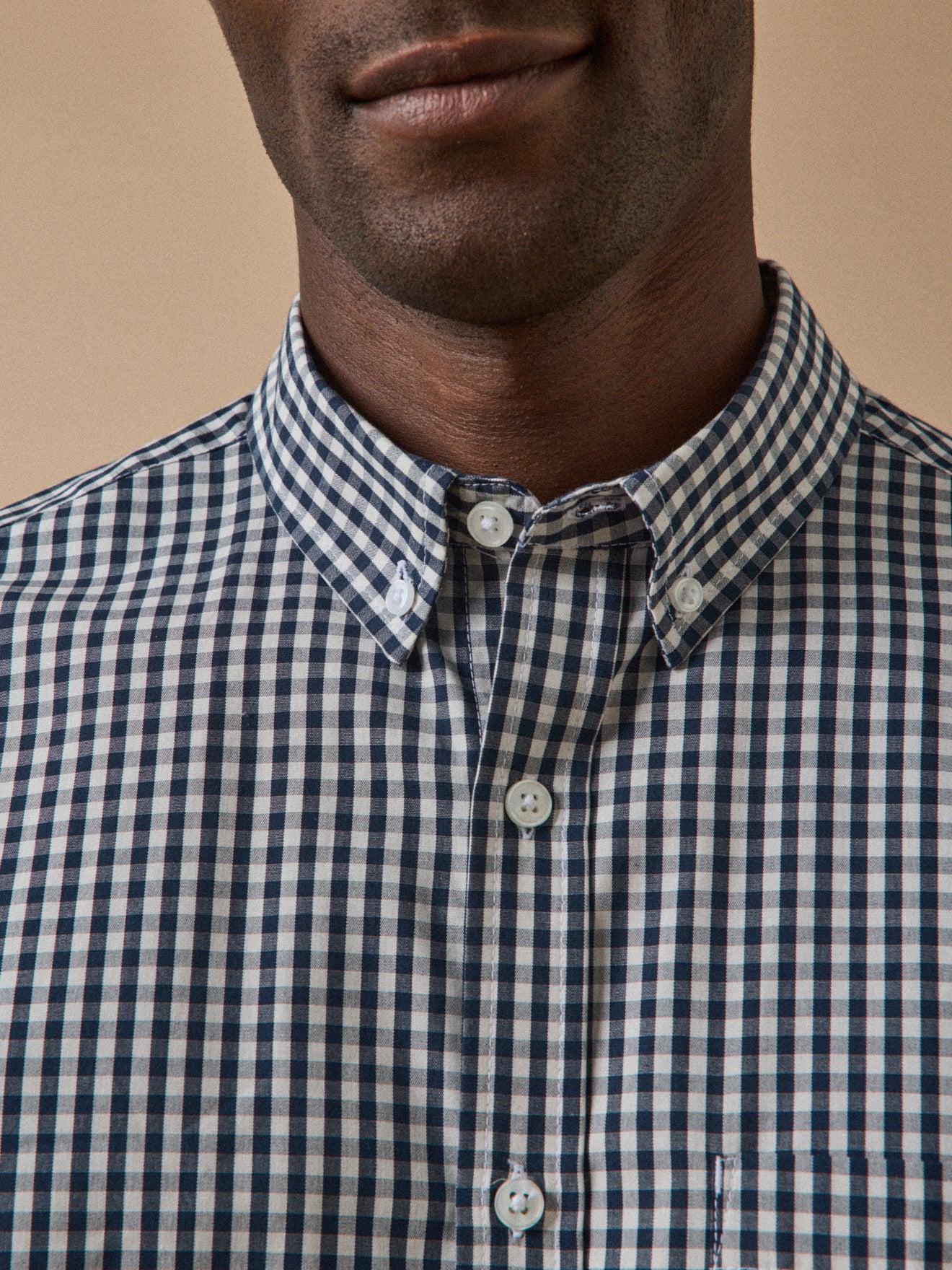 Chemise vichy homme coupe contemporaine - Image 3