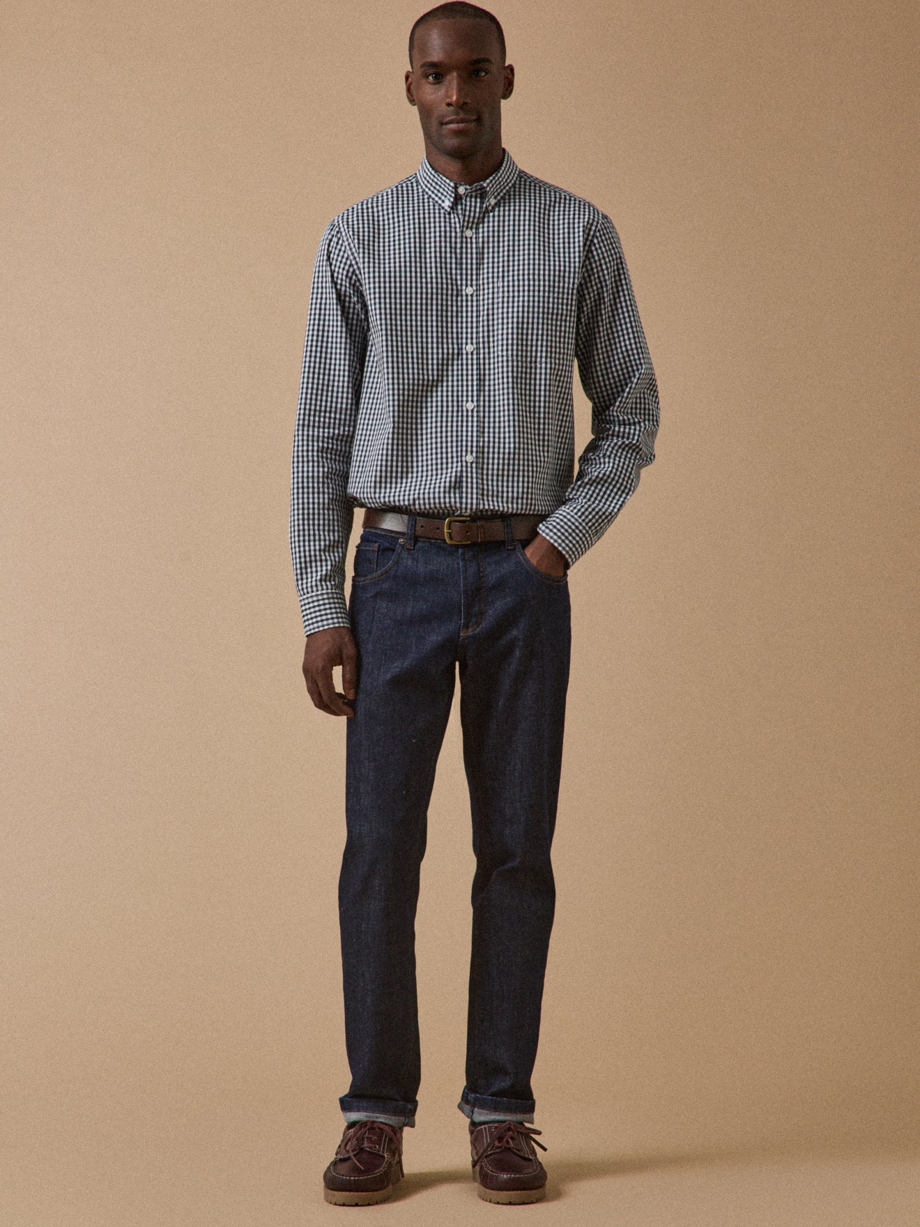 Chemise vichy homme coupe contemporaine - Image 7