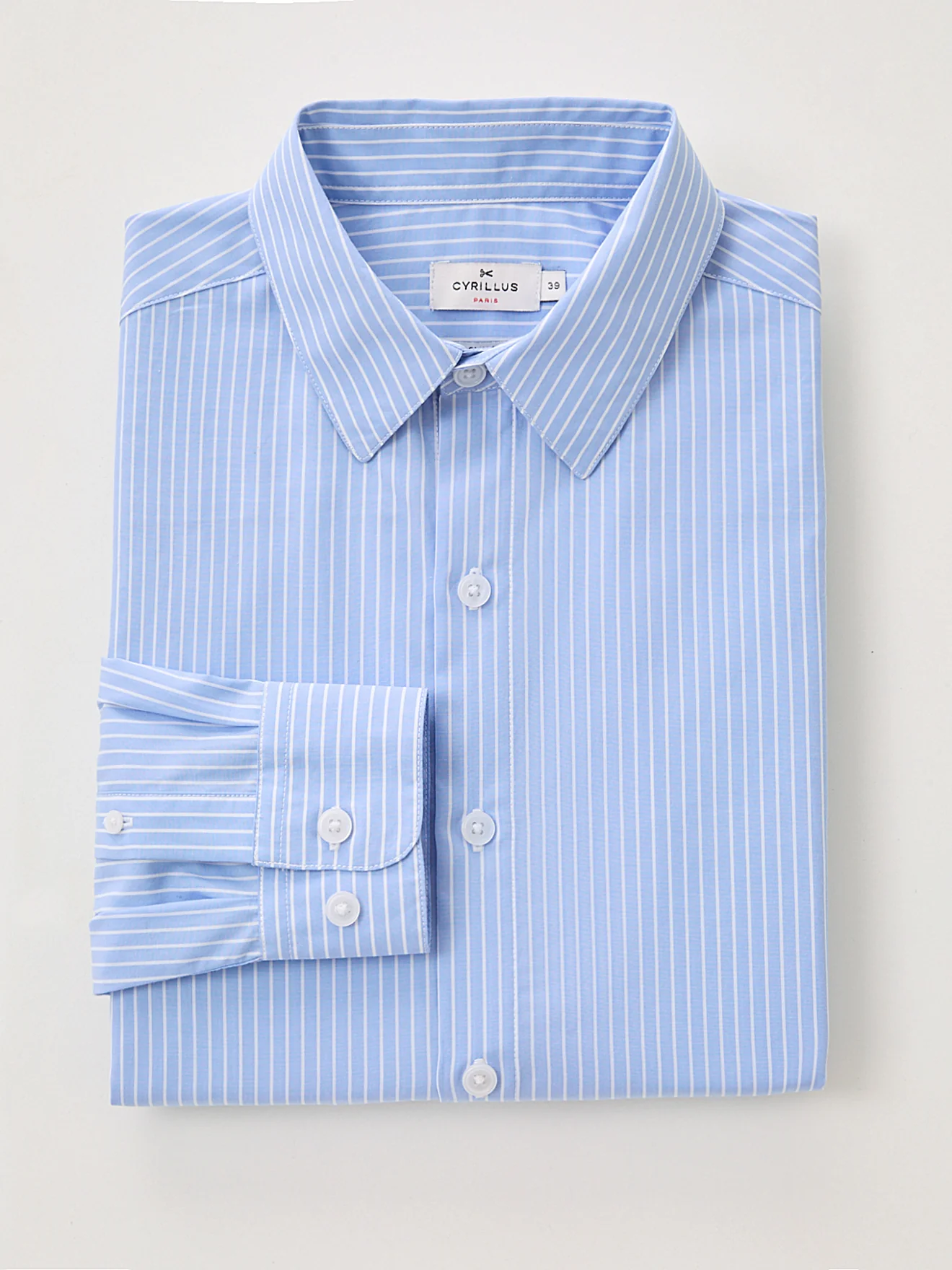 Chemise popeline rayée Slim Fit homme - Image 6