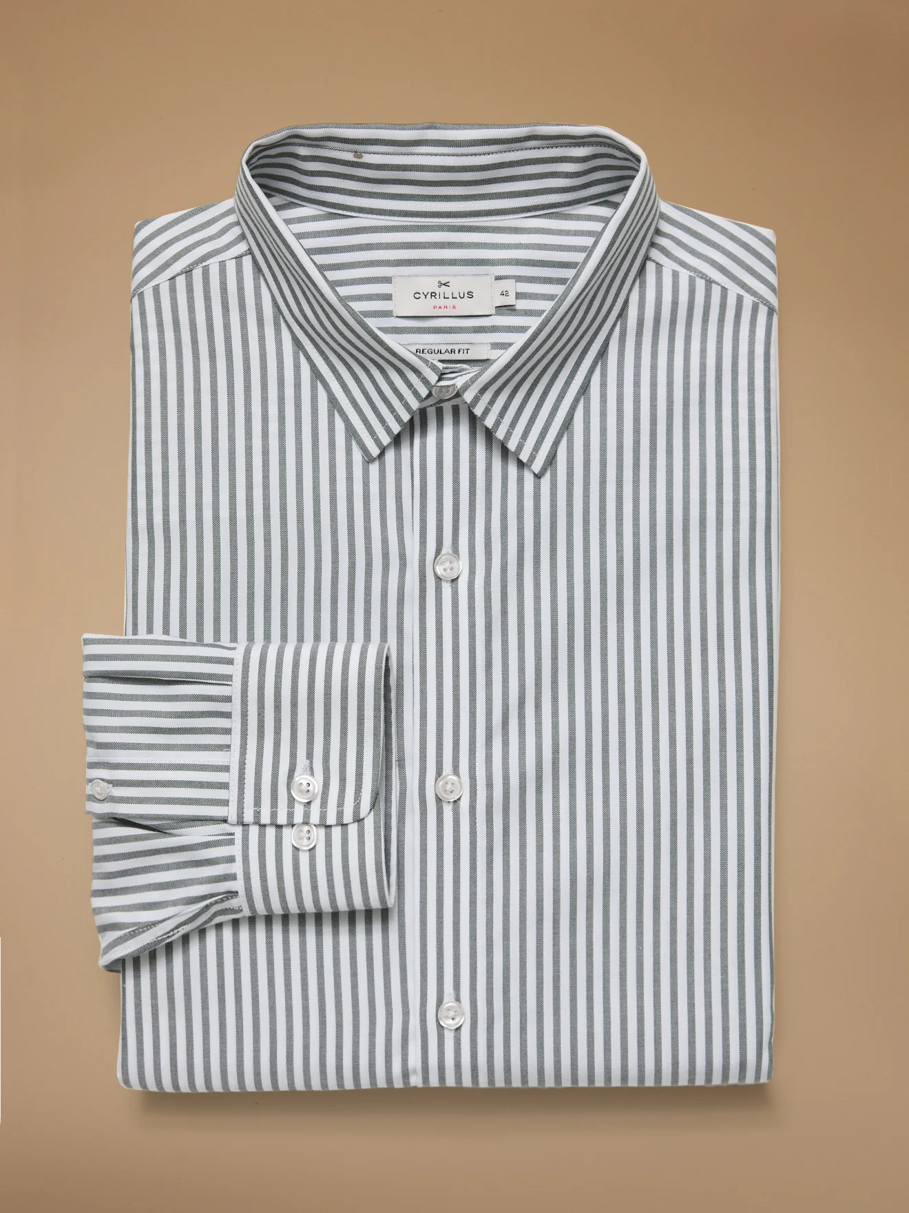 Chemise rayée homme coupe contemporaine - Image 5