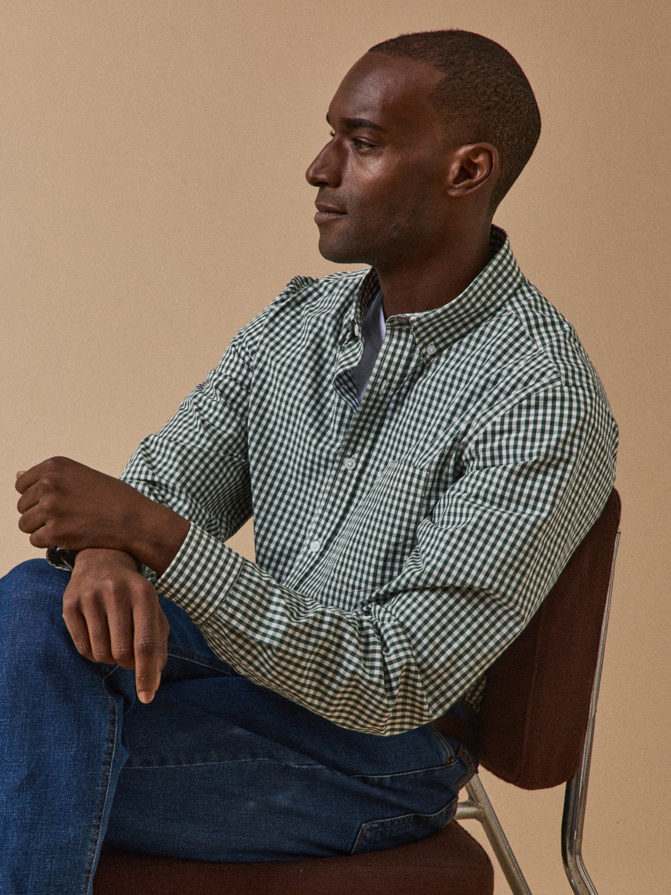 Chemise vichy homme coupe contemporaine - Image 8