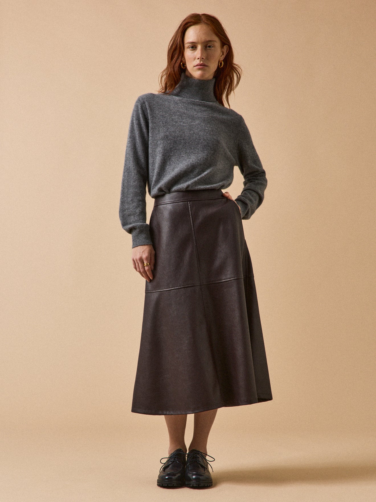 Jupe mi-longue évasée femme - Image 5