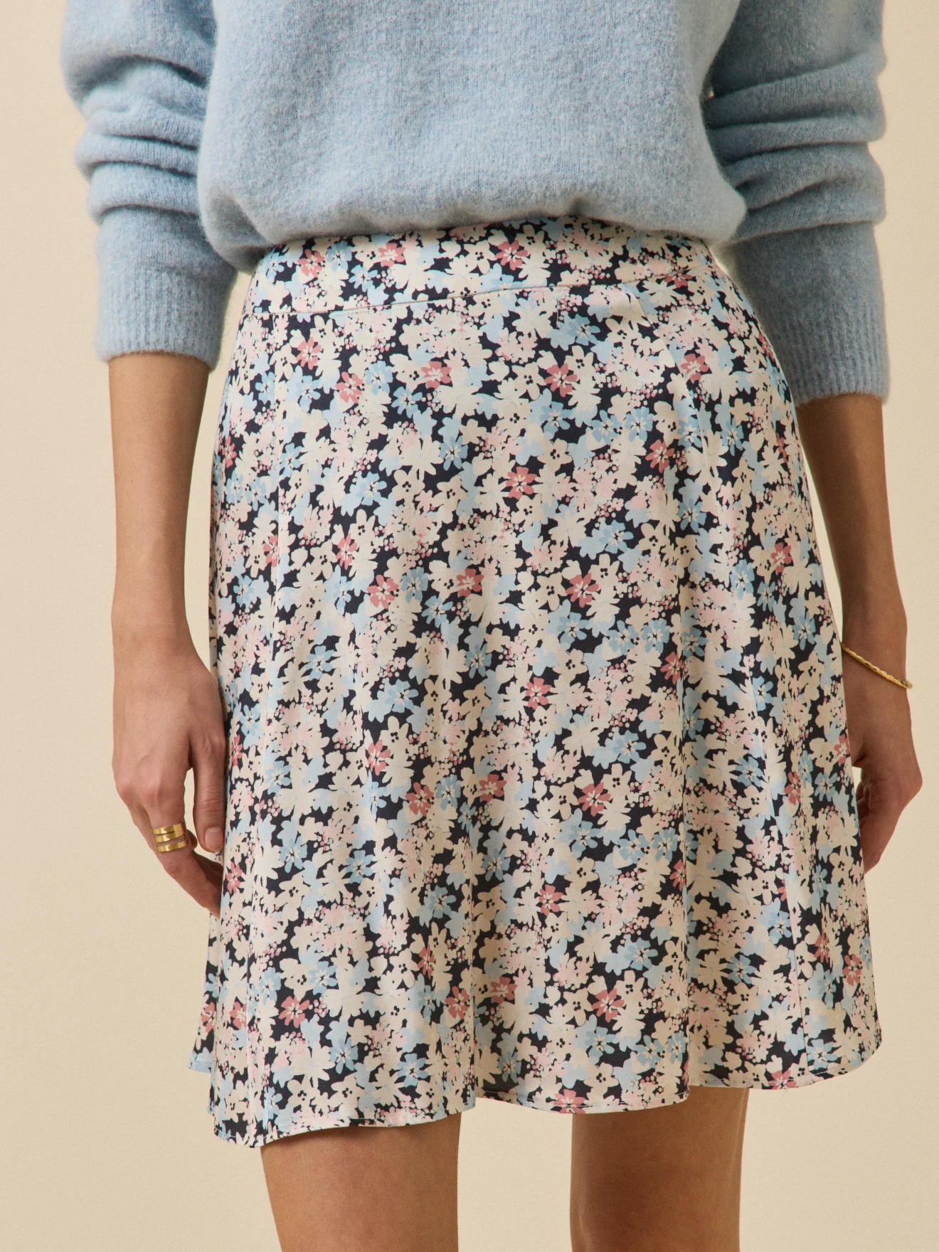 Jupe courte femme imprimé Fleurs Pop - Image 4