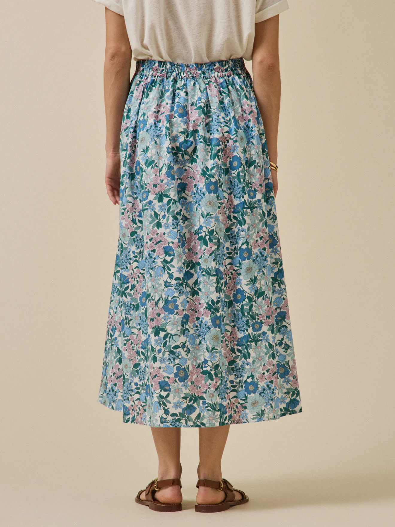 Jupe longue femme tissu Liberty - Limited Collection - Image 2
