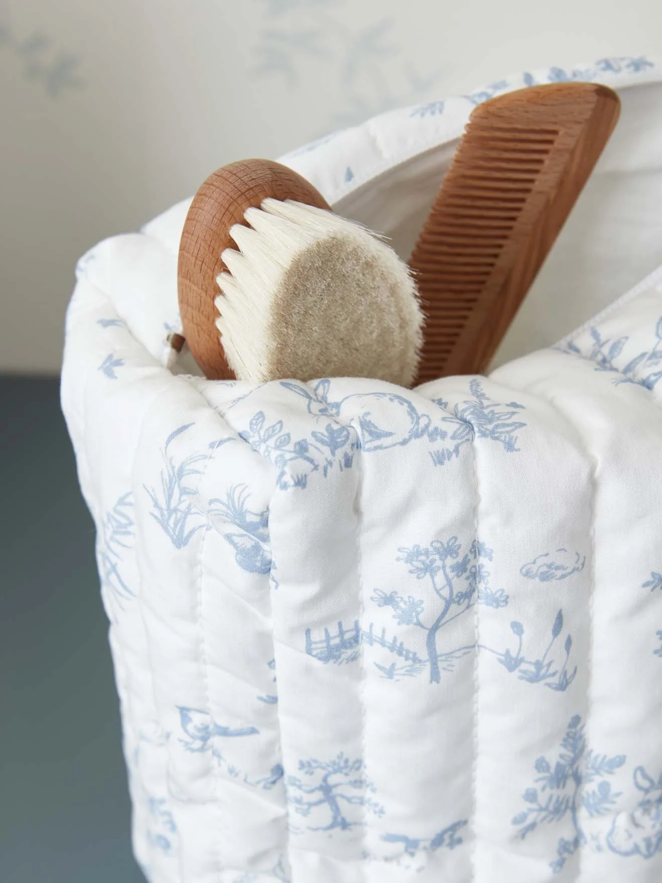 Trousse de toilette esprit toile de Jouy - Image 3