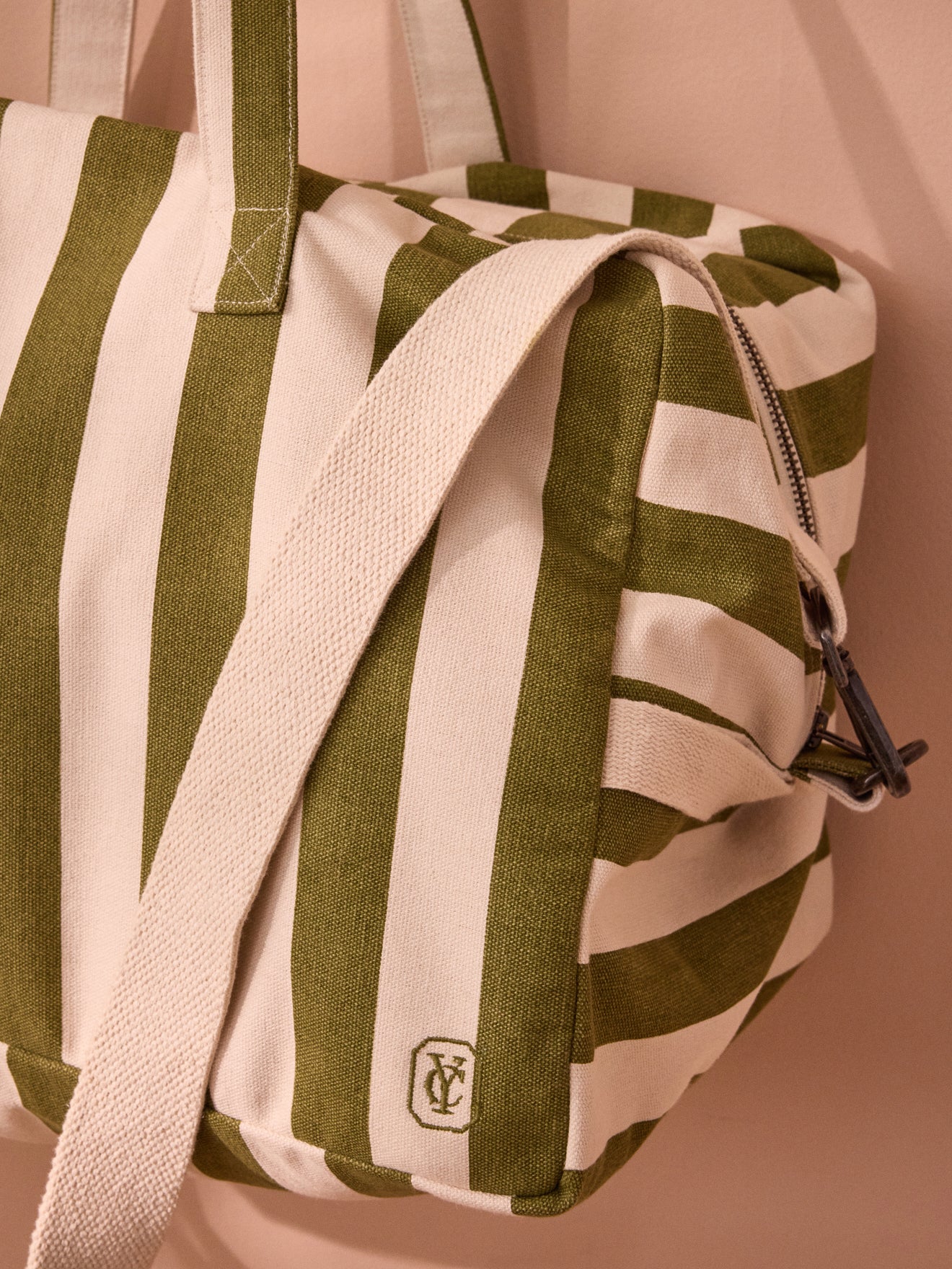 Sac week-end en toile rayée - Image 2