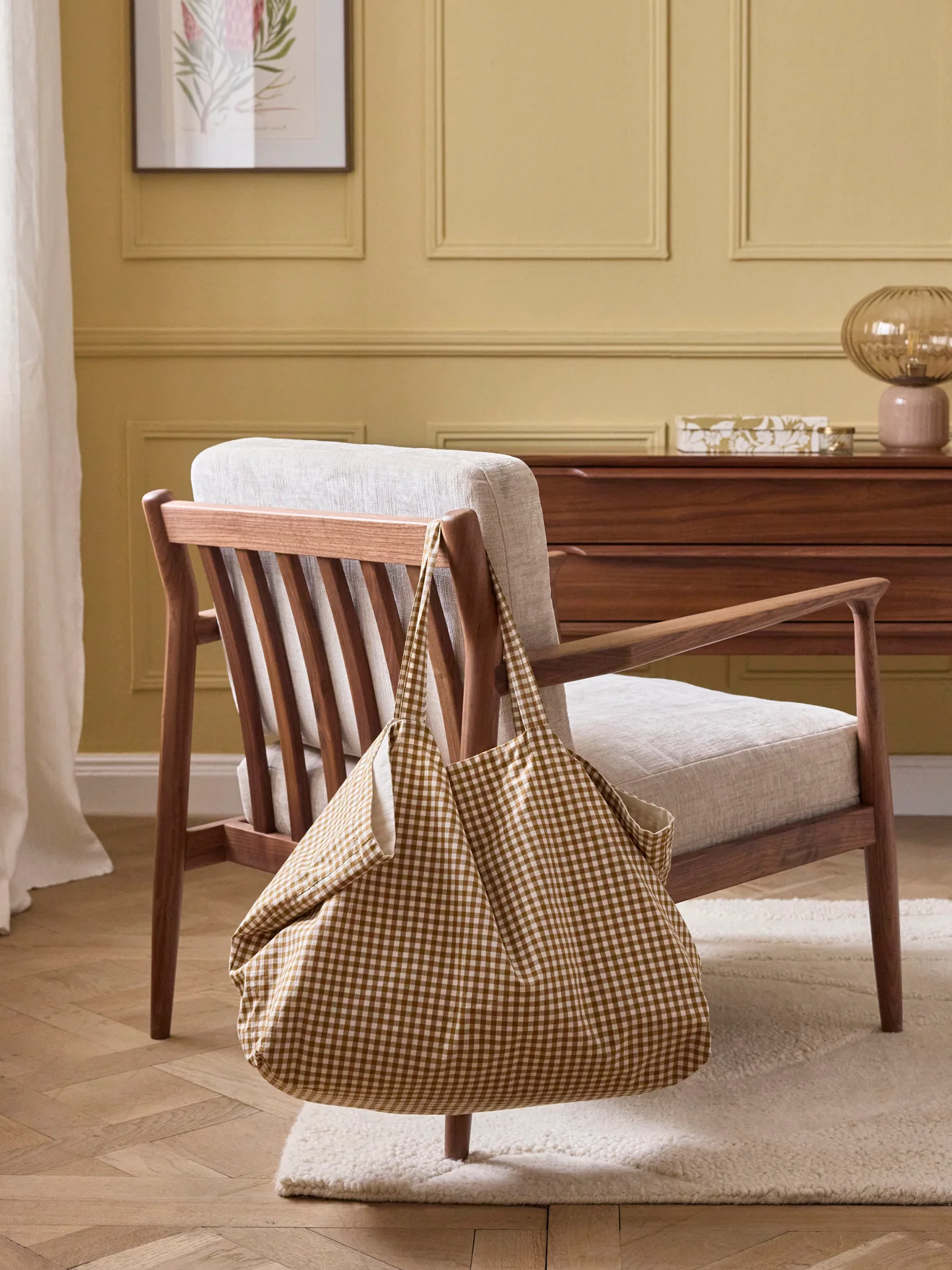 Sac cabas - imprimé vichy - Image 4