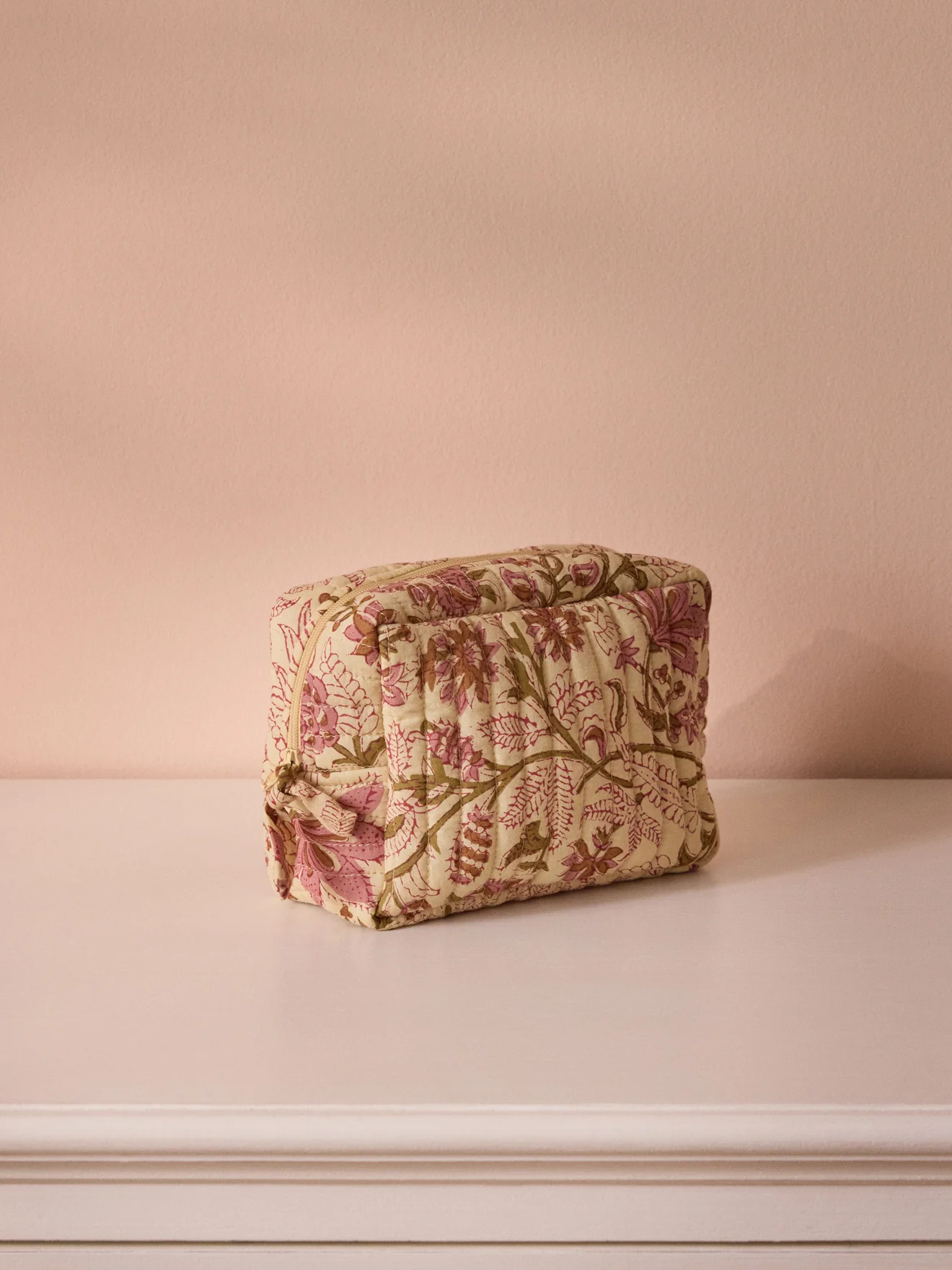 Trousse de toilette imprimé fleuri indien - Image 3