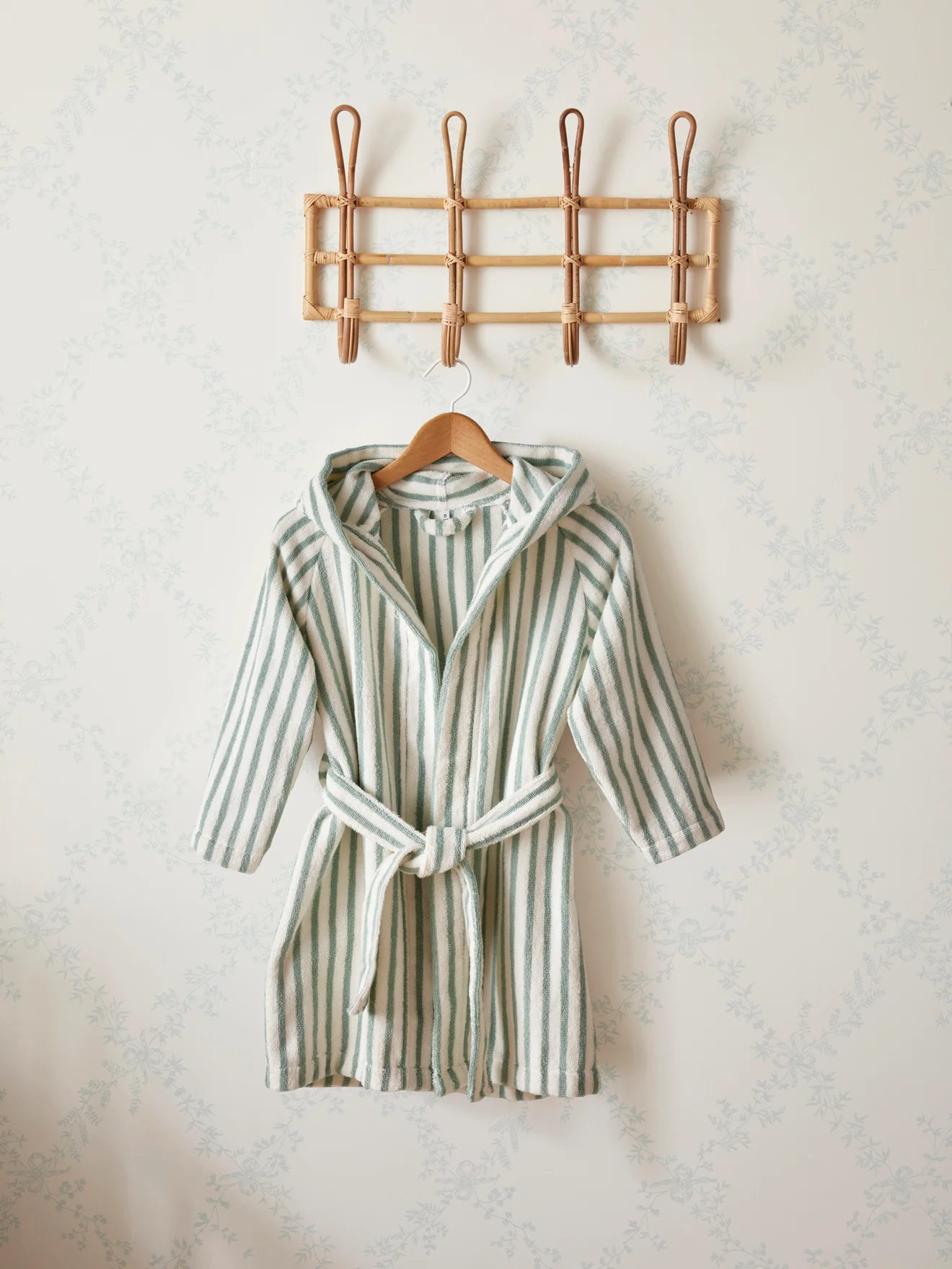 Peignoir coton rayé enfant - Image 4