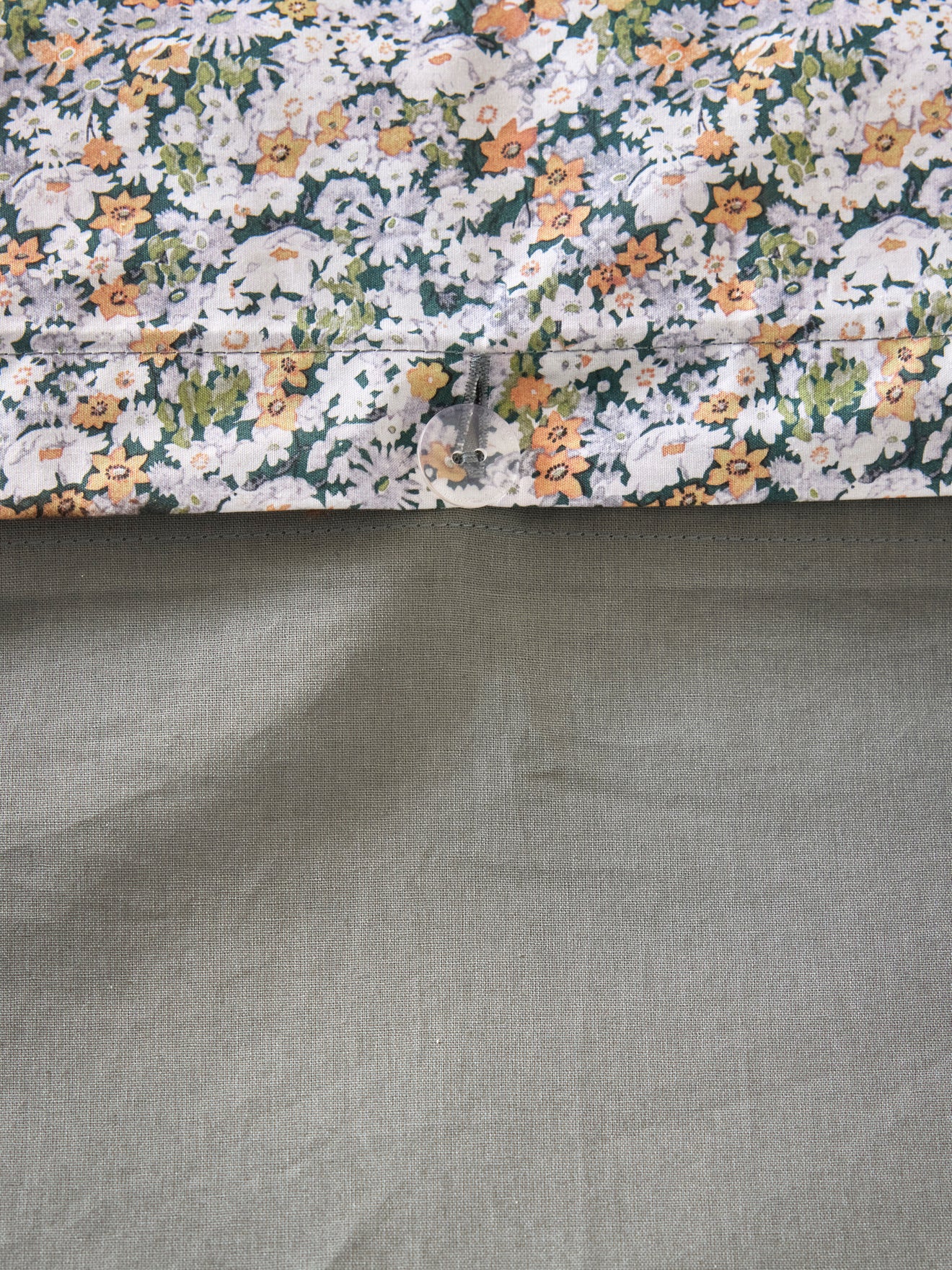 Housse de couette percale de coton et tissu Liberty "Shasta" - Image 4