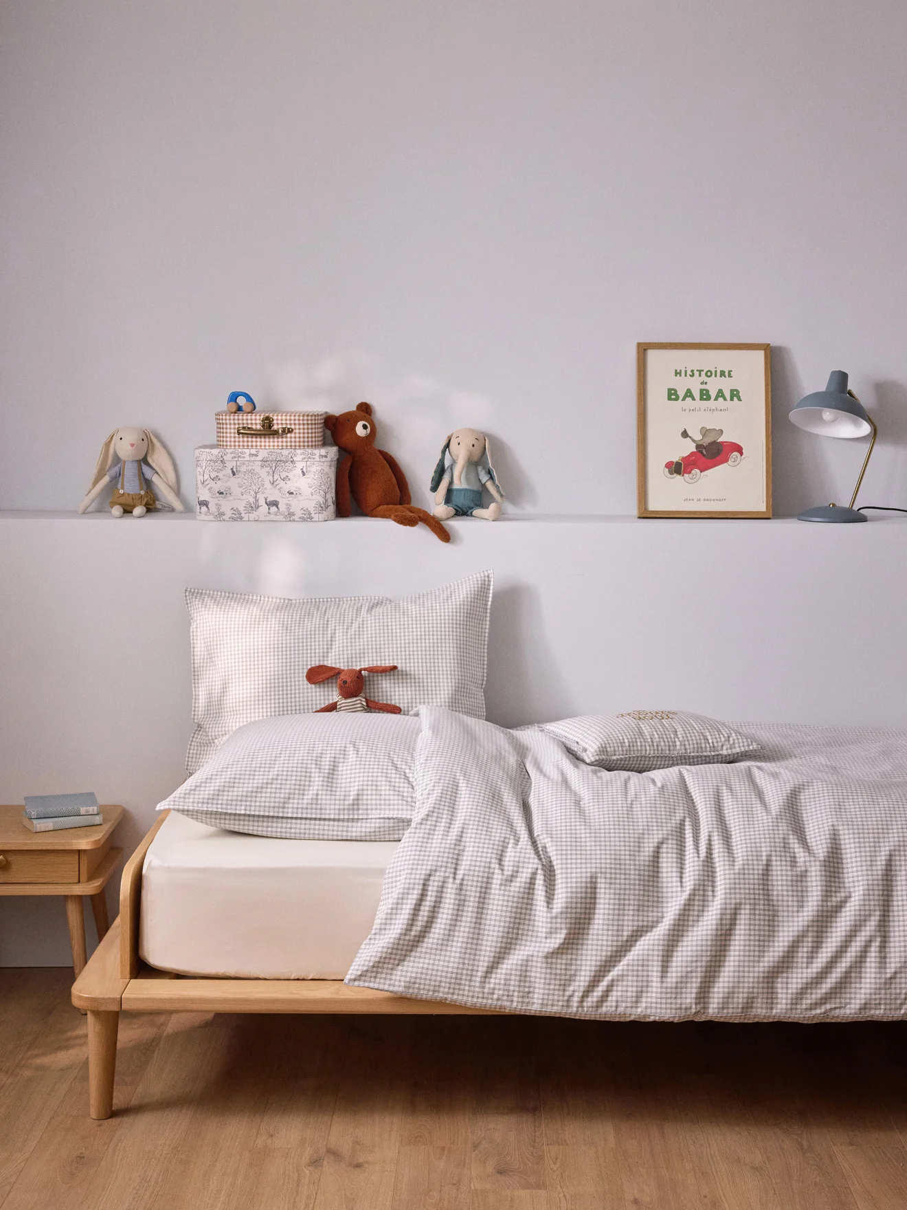 Housse de couette percale de coton tissé teint "Marin" - Image 2
