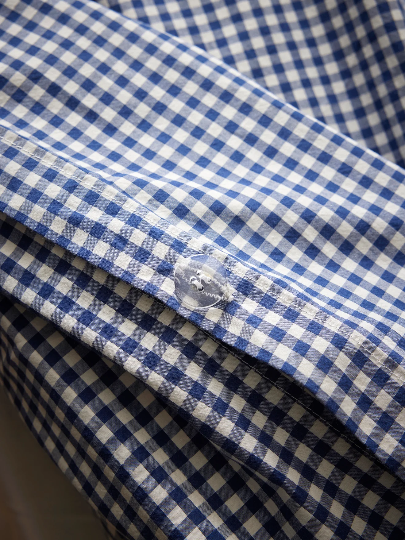 Housse de couette percale de coton "Vichy" - Image 5