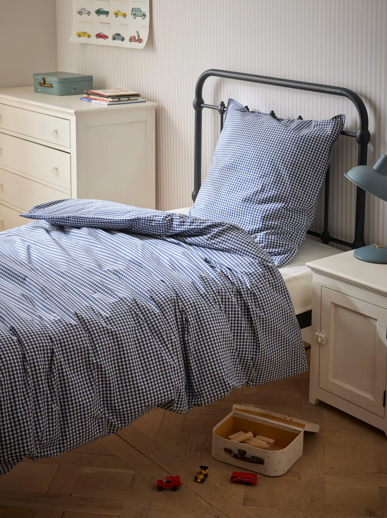 Housse de couette percale de coton "Vichy" - Image 6