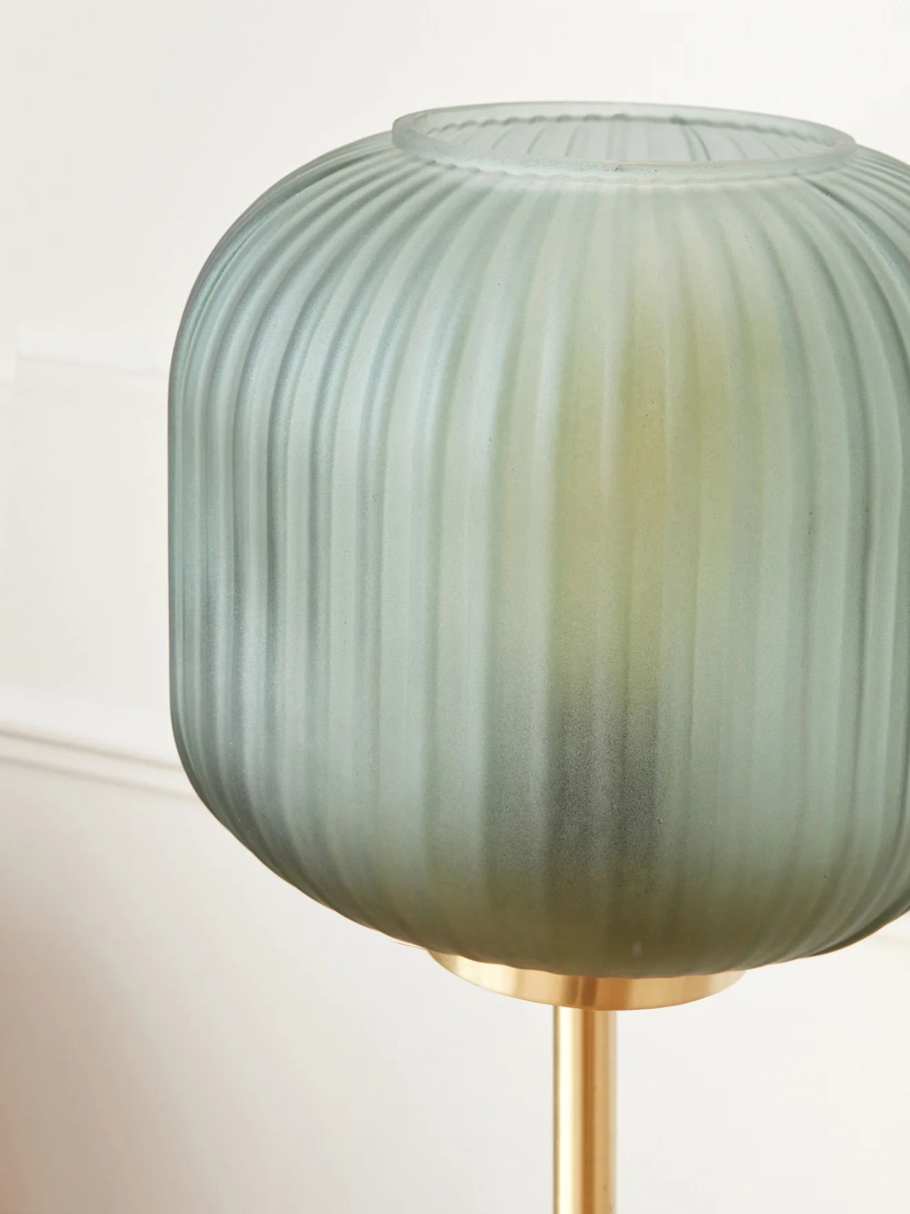Lampe métal et verre strié - Image 2