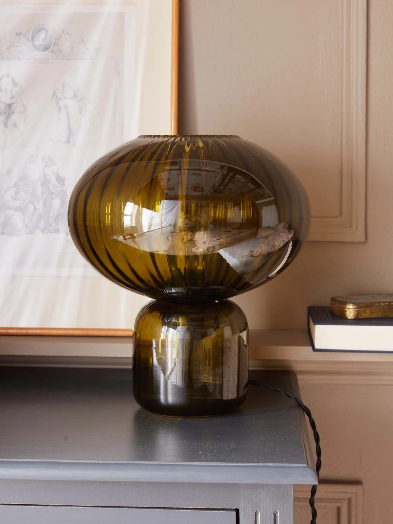 Lampe Martin en verre ciselé - Image 3