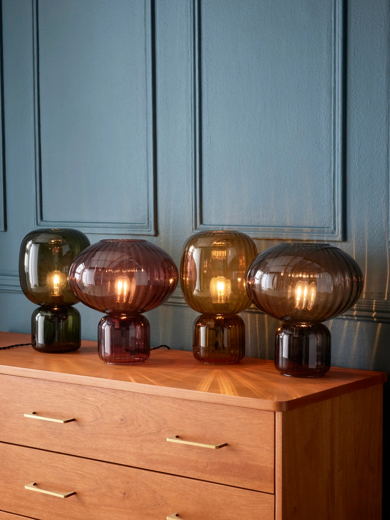 Lampe Martin en verre ciselé - Image 6