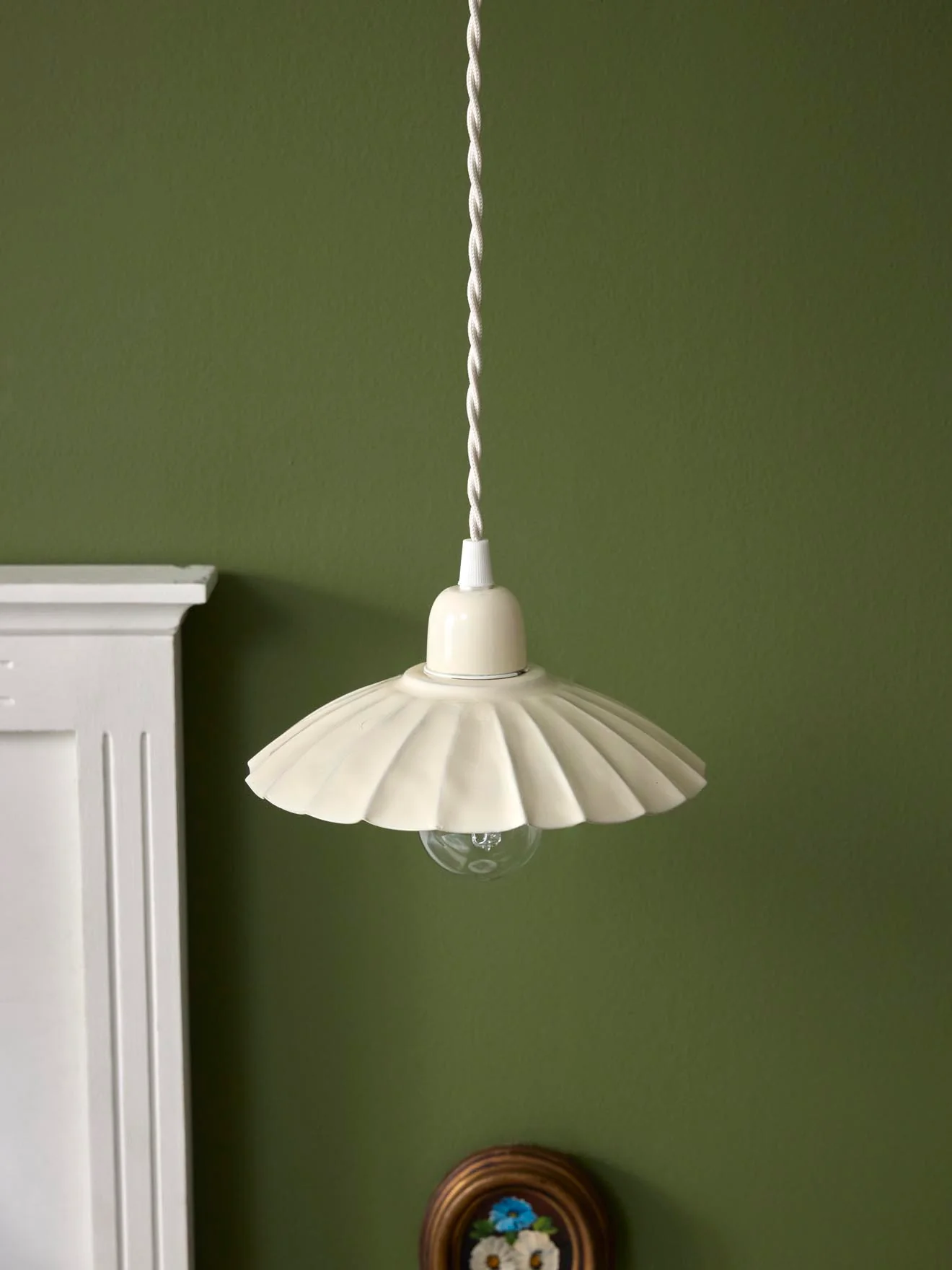 Suspension Aline en métal émaillé - petit modèle - Image 3
