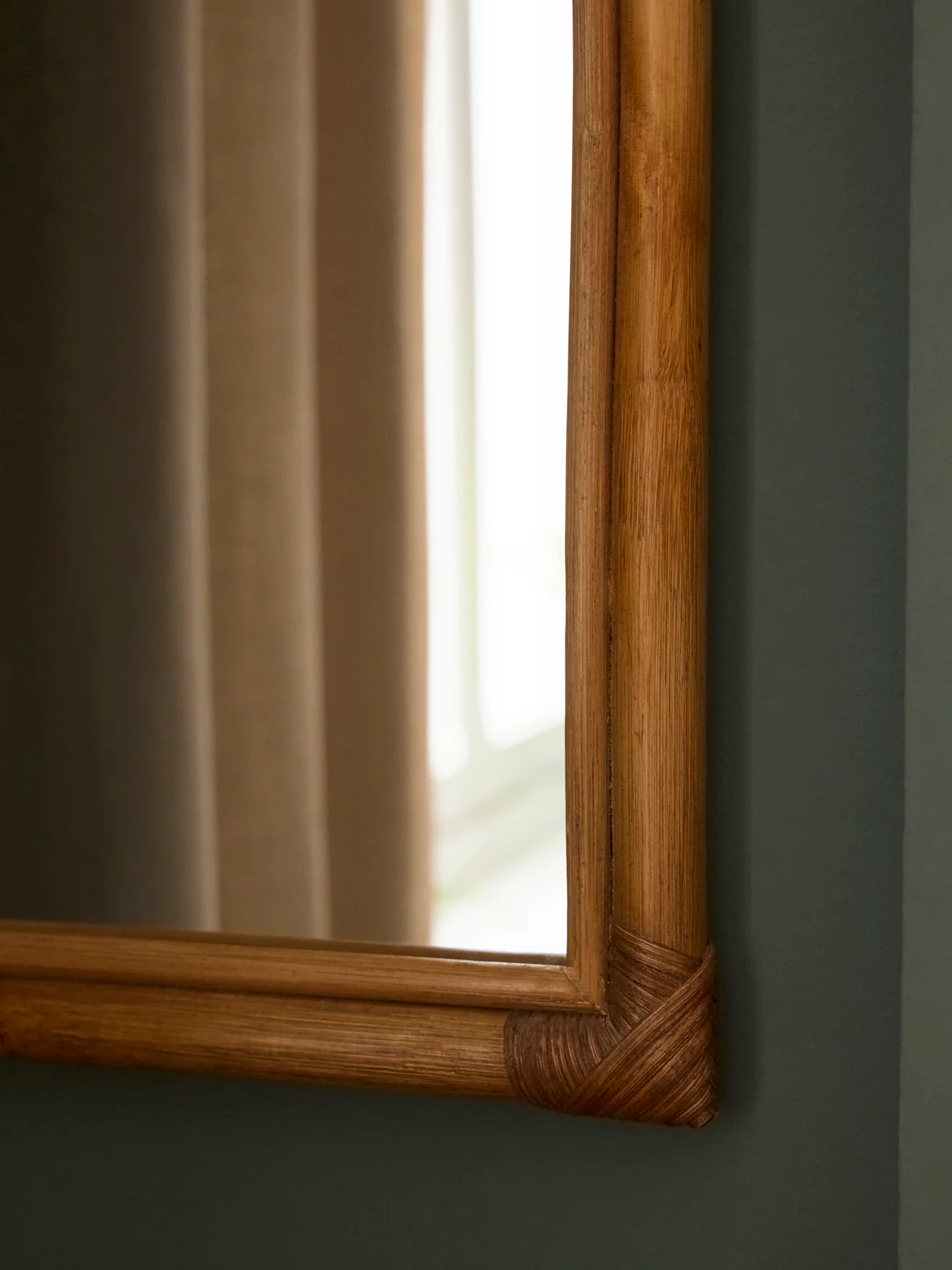 Miroir en rotin Céleste - Image 3