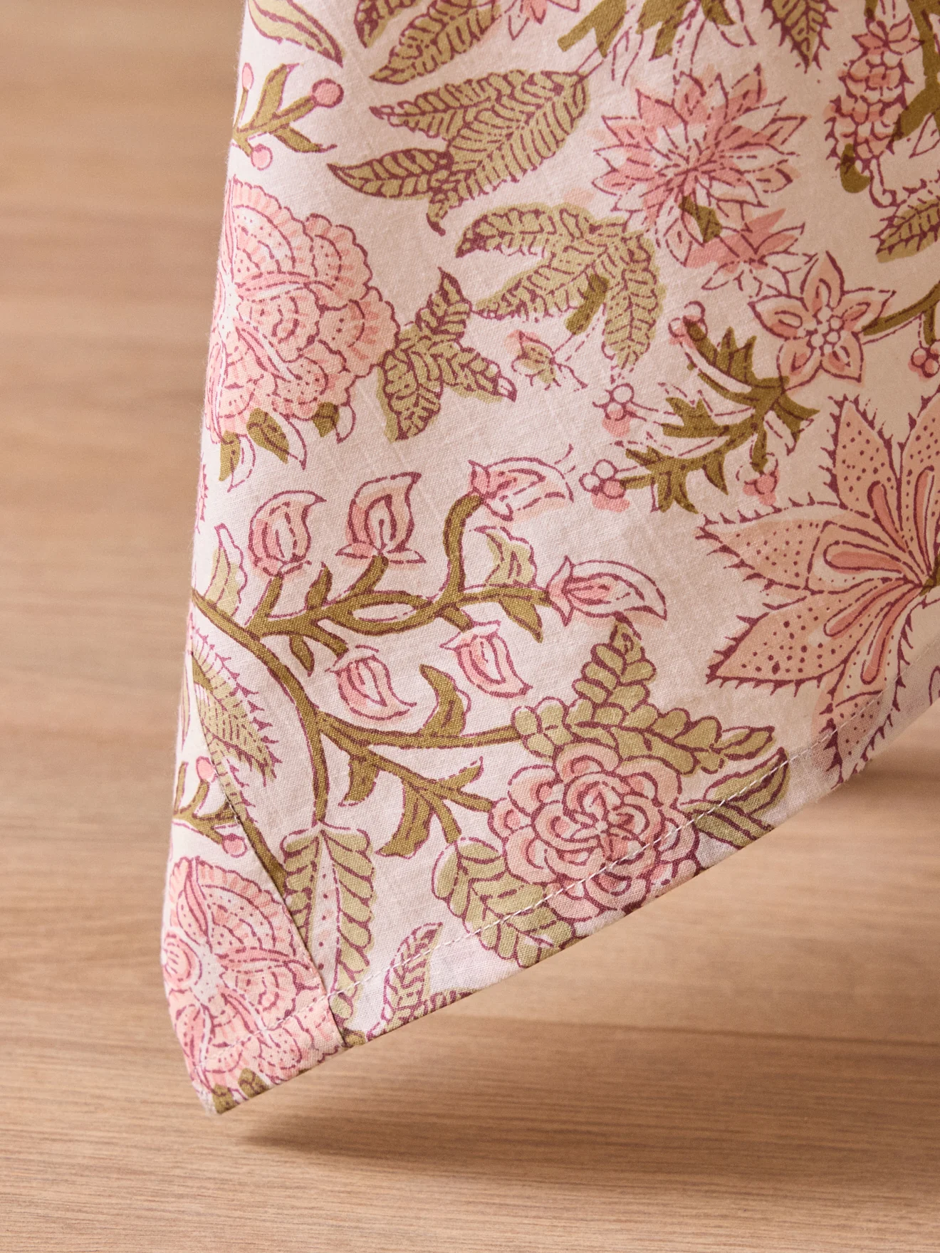 Nappe en coton imprimé indien Rosa - Image 3