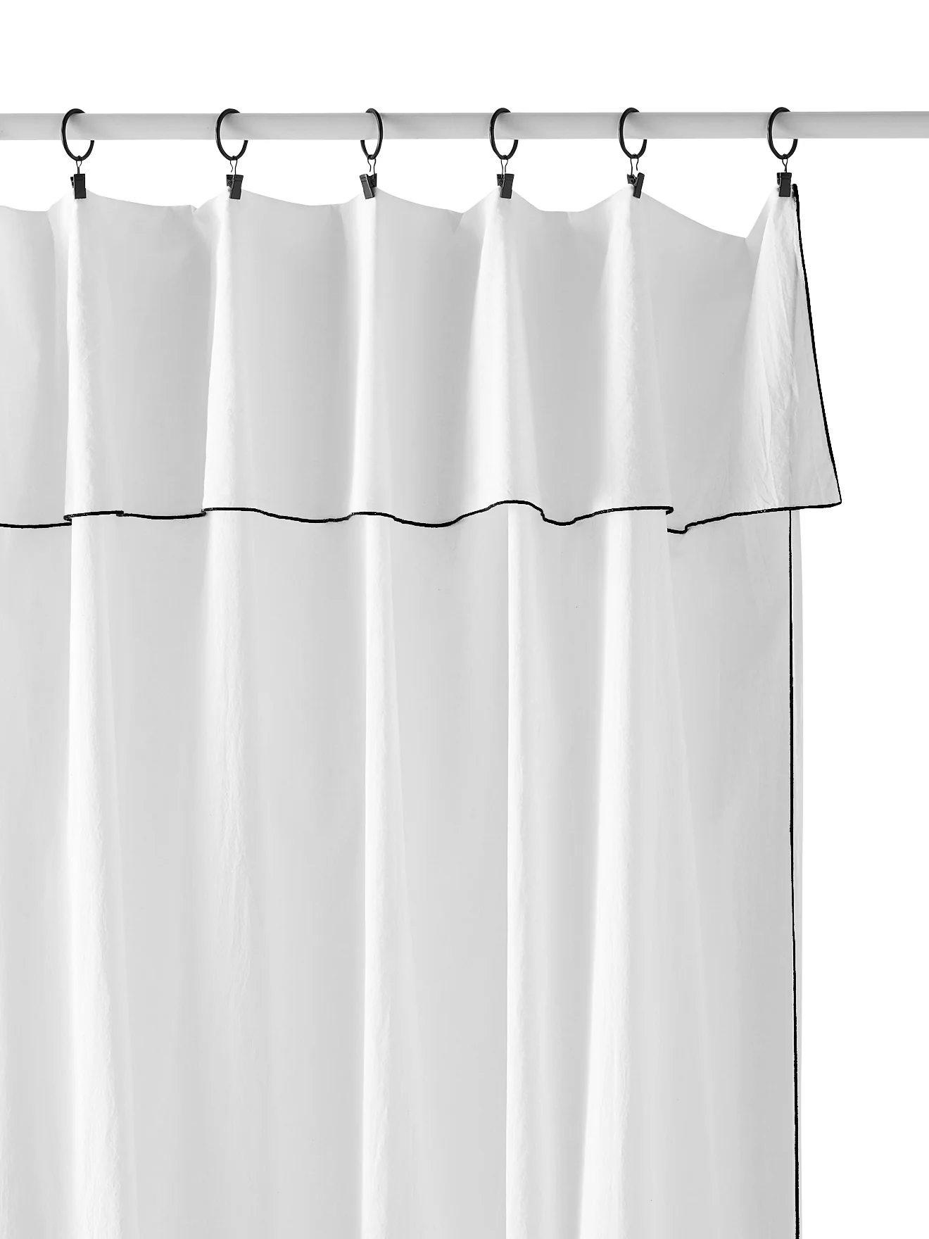 Panneau voile de coton finition point bourdon