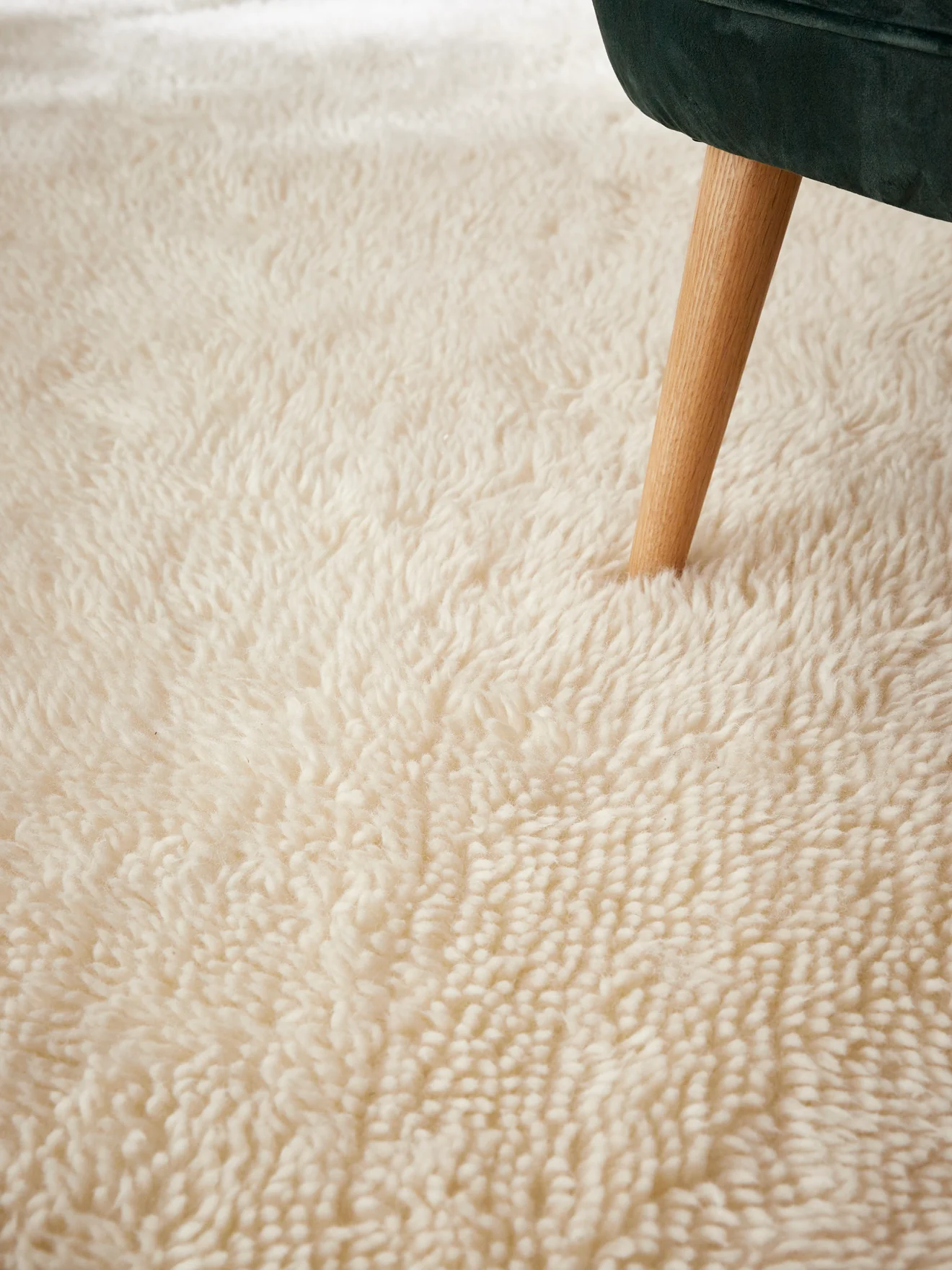 Tapis poils longs pure laine - Image 3