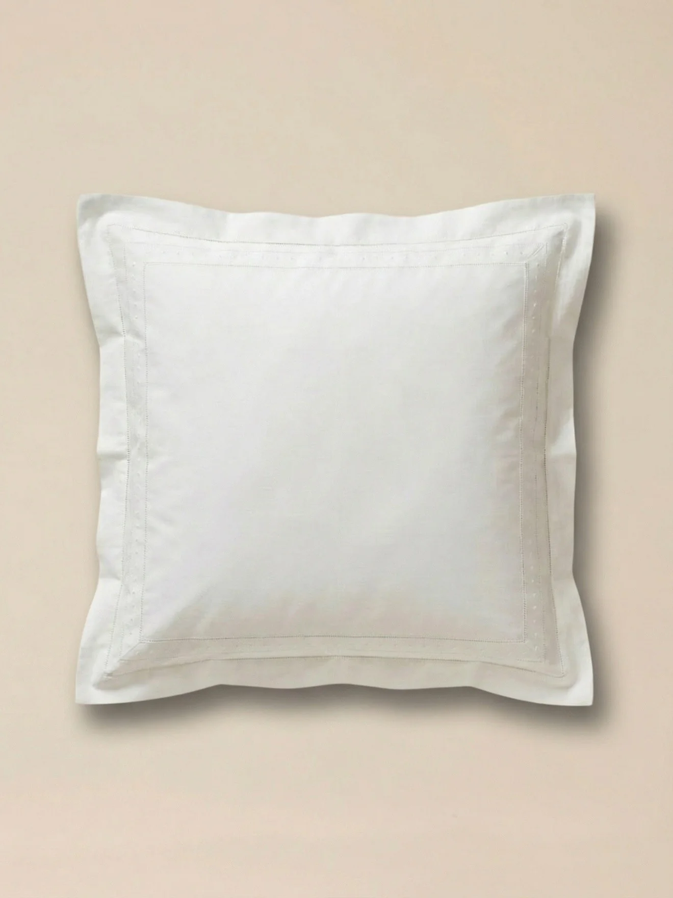 Taie d'oreiller percale de coton brodée "Aglaé" - Image 2