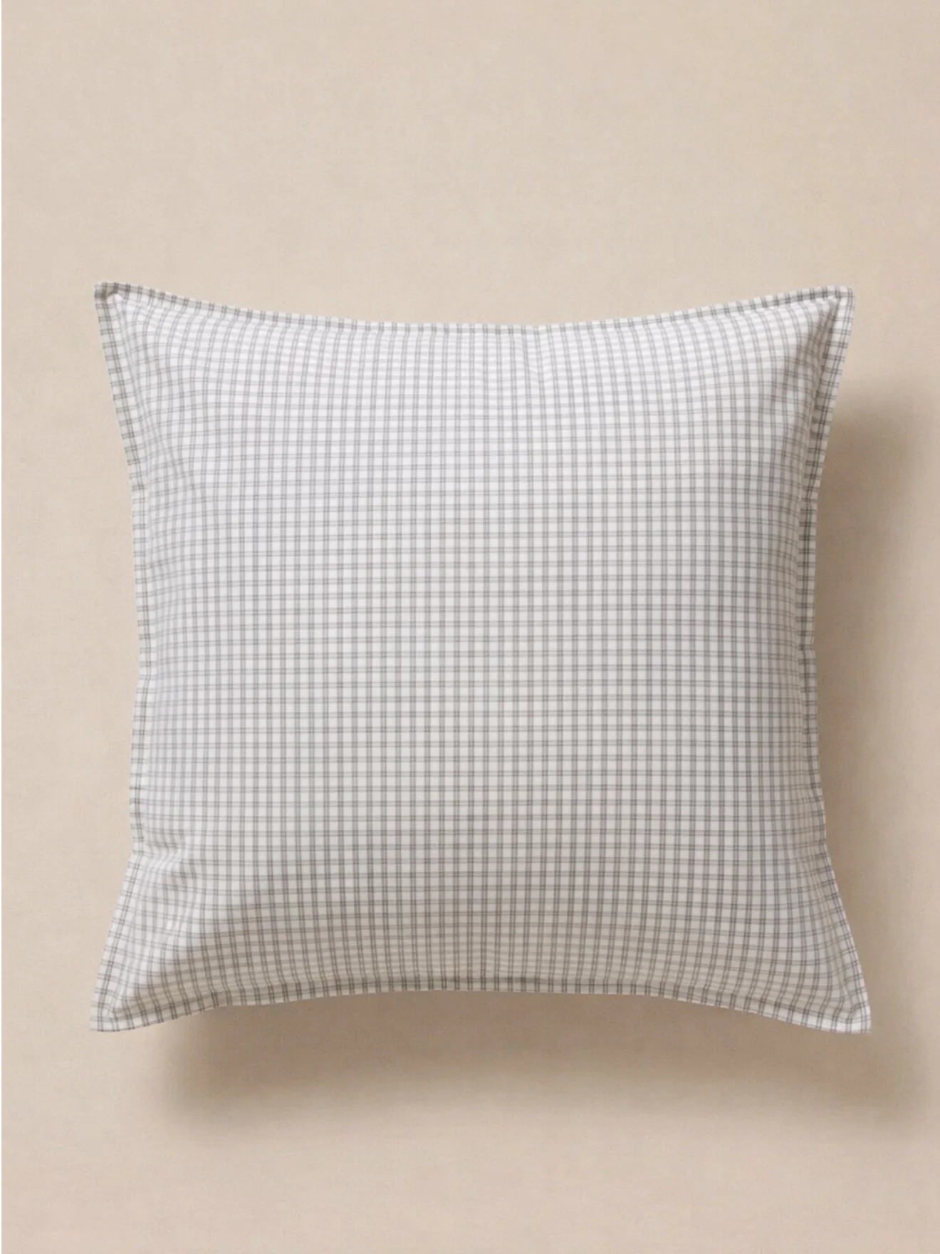 Taie d'oreiller percale de coton tissé teint "Marin" - Image 2