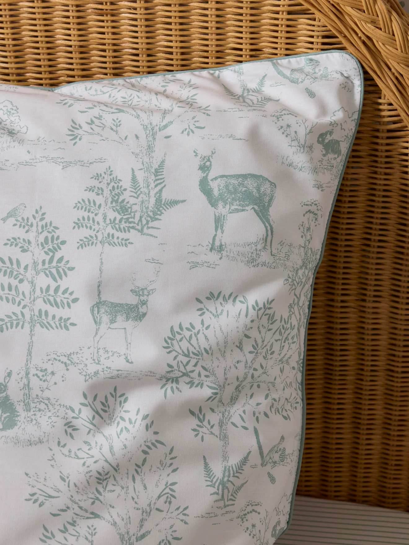 Taie d'oreiller coton "Esprit petit Jouy" - Image 2