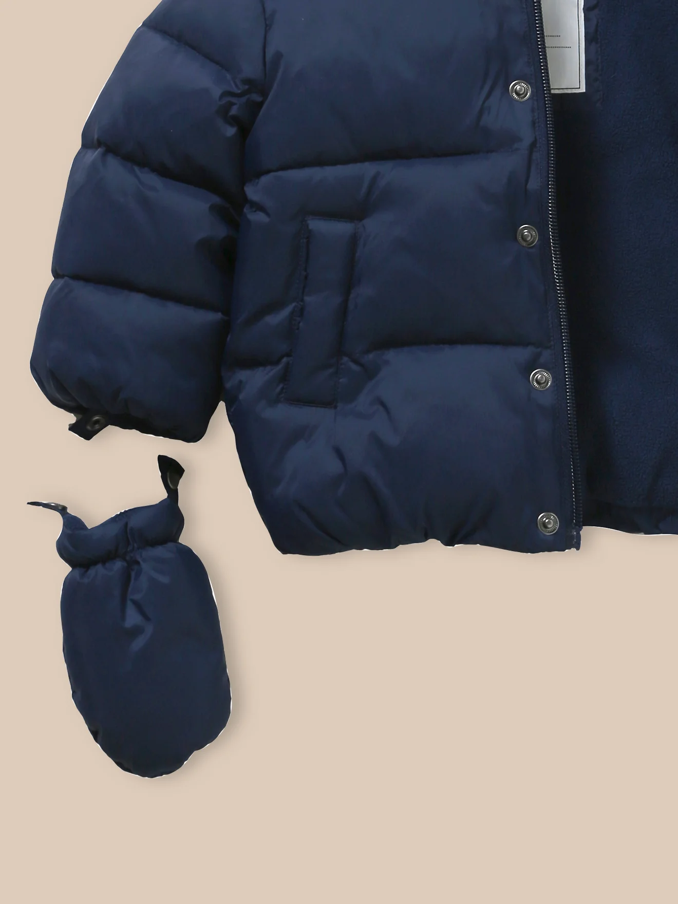 Doudoune chaude doublée sherpa Bébé - Image 3