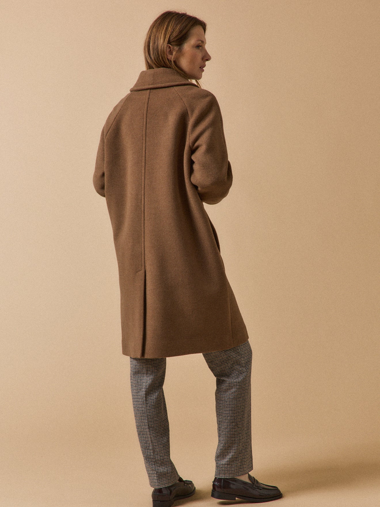 Manteau raglan mi-long lainage femme - Image 3