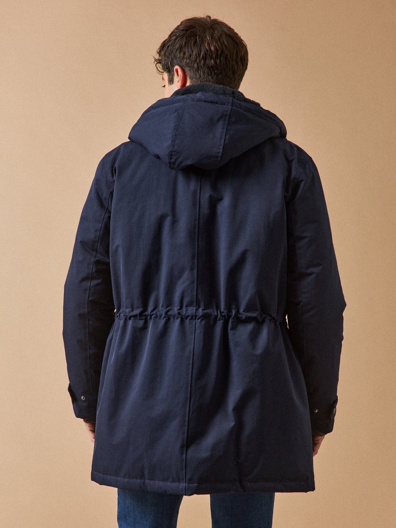 Parka longue capuche fourrée homme - Image 3