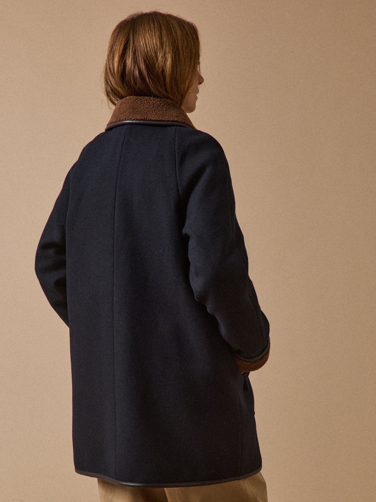 Manteau gansé intérieur sherpa femme - Image 3